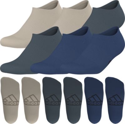 adidas Men's Superlite Classic 6-Pack No Show Socks