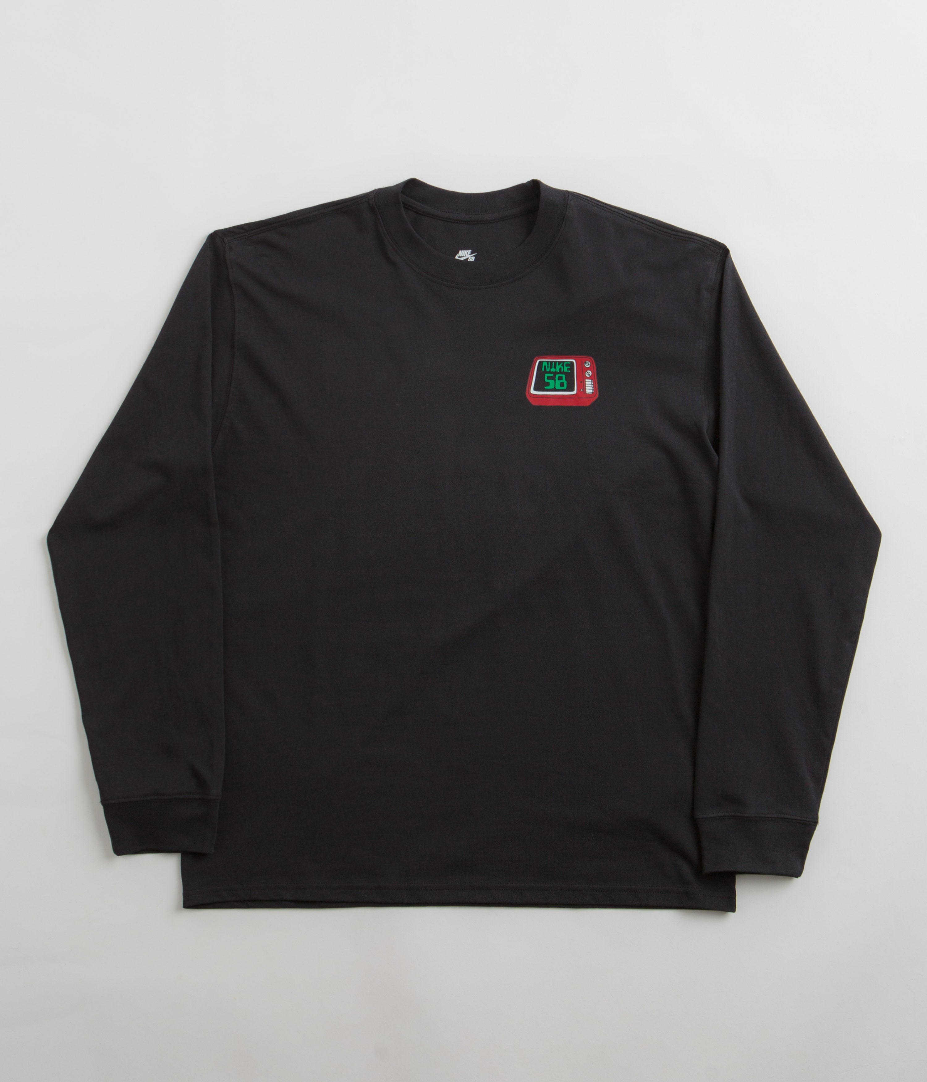 Nike SB Brainwash Long Sleeve T-Shirt - Black