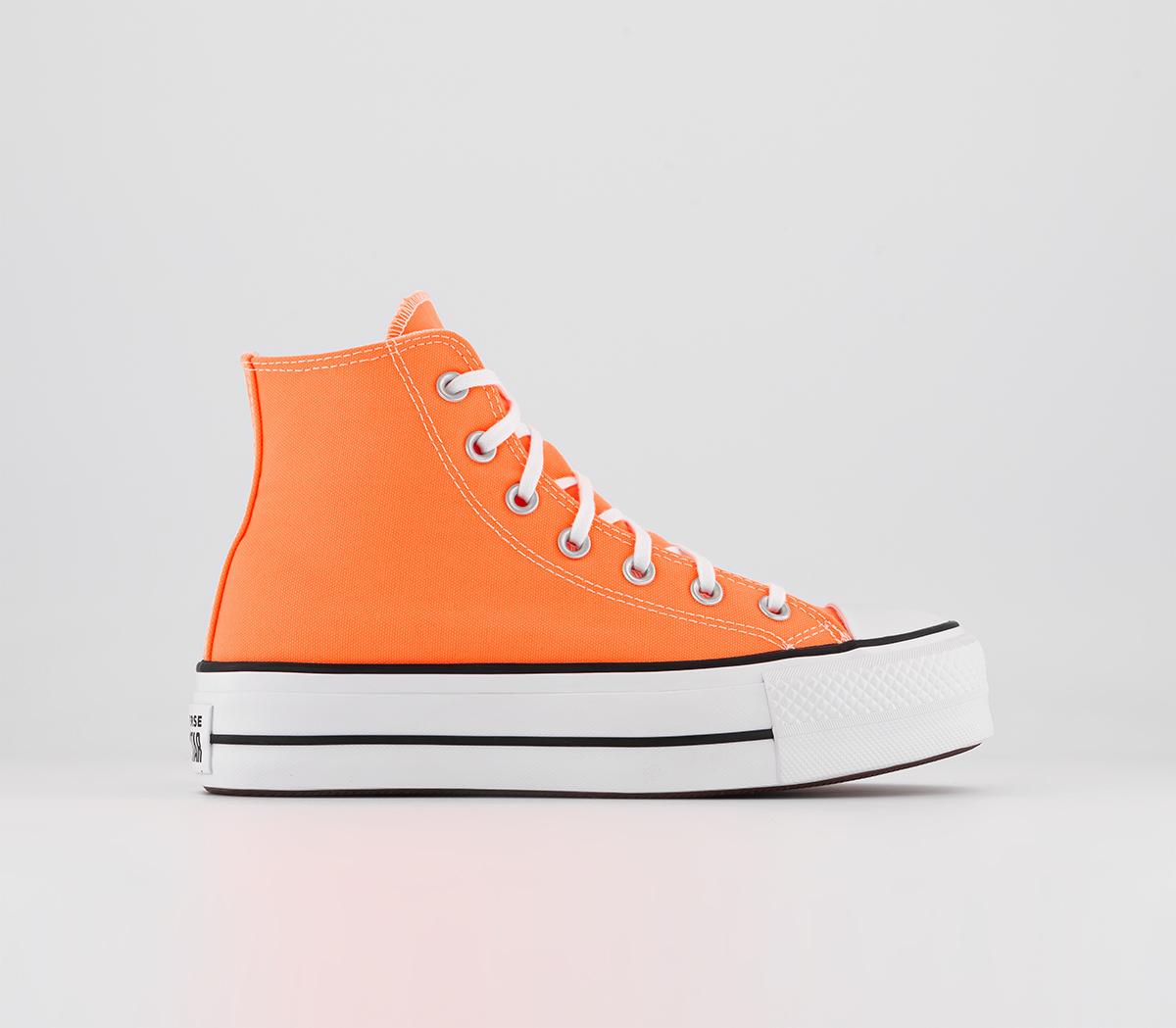 Womens Converse All Star Lift Hi Peach Beam Black White