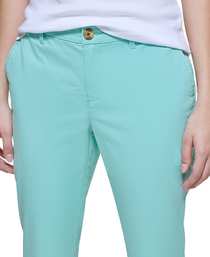 Women's TH Flex Hampton Cuffed Chino Straight-Leg Pants， Created for Macy's