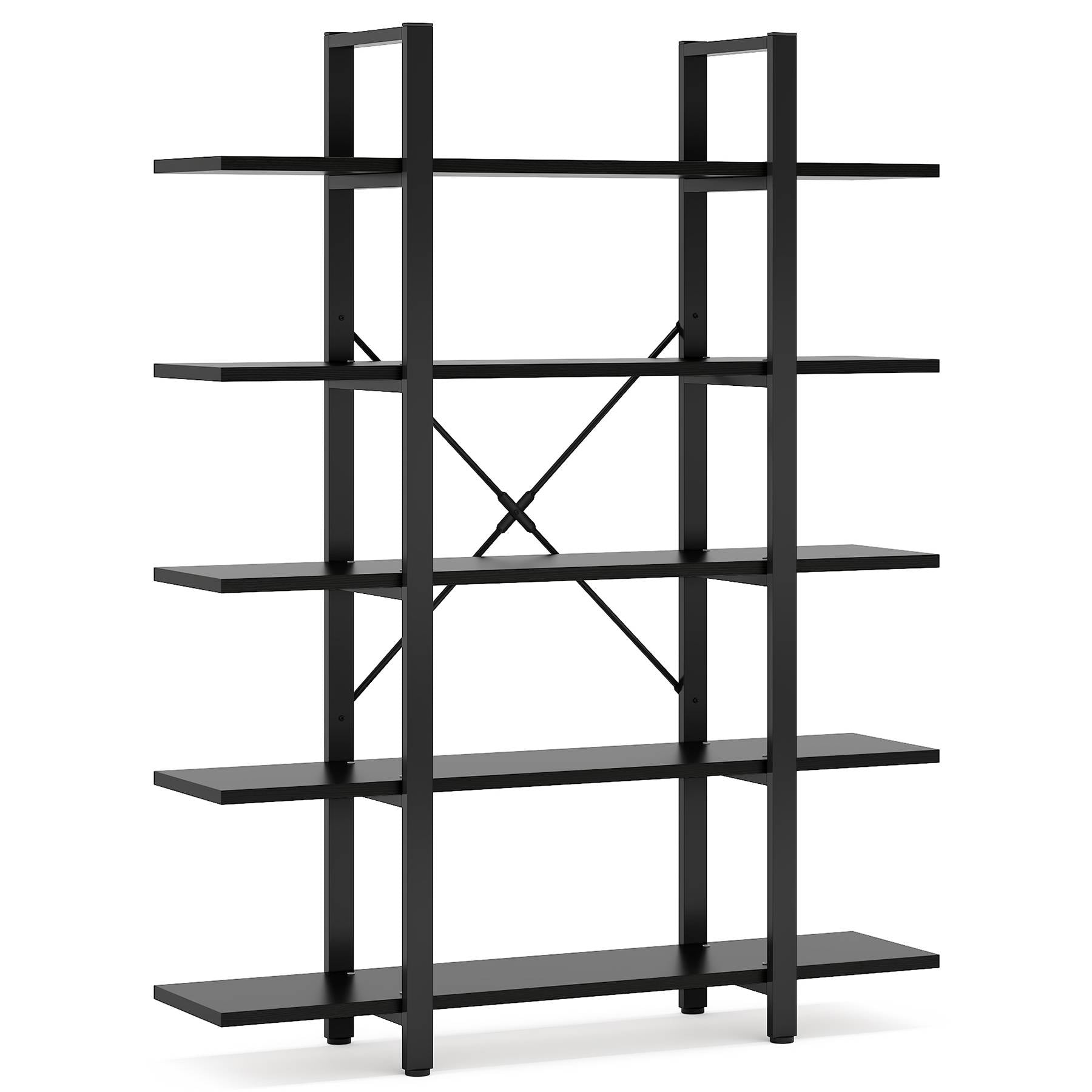 5-Tier Bookshelf, Open Etagere Bookcase Storage Display Rack