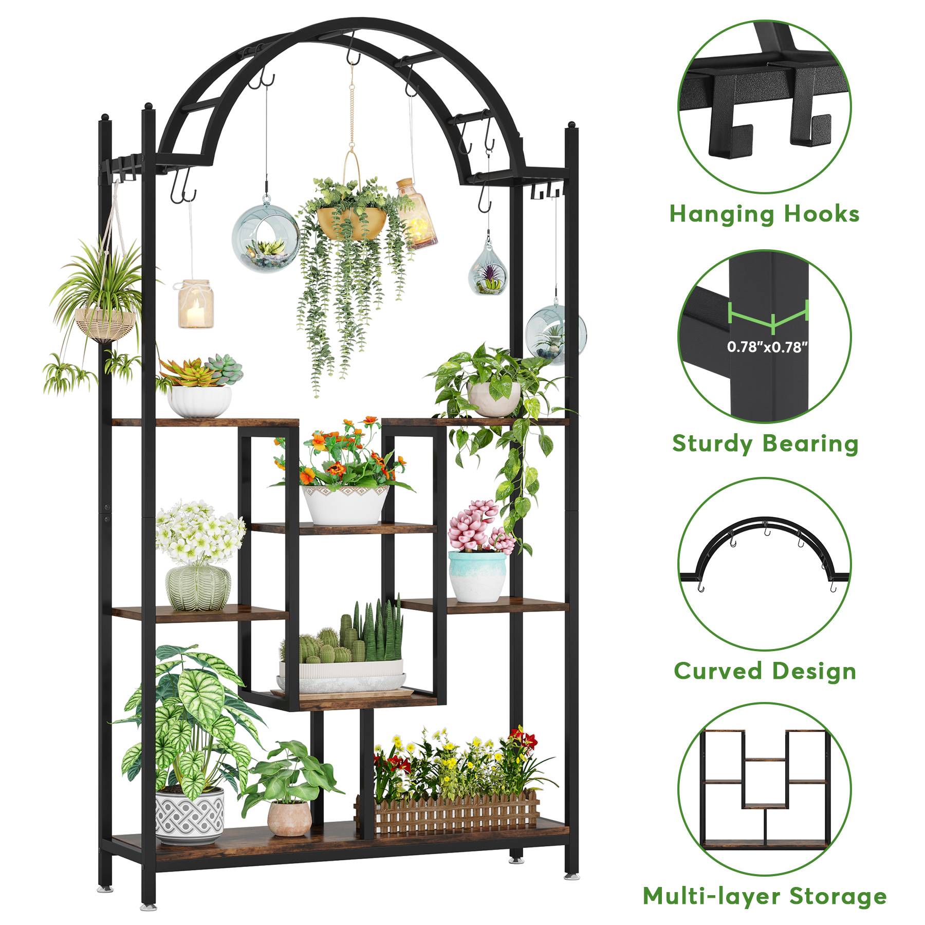 Arched Plant Stand, 74.8