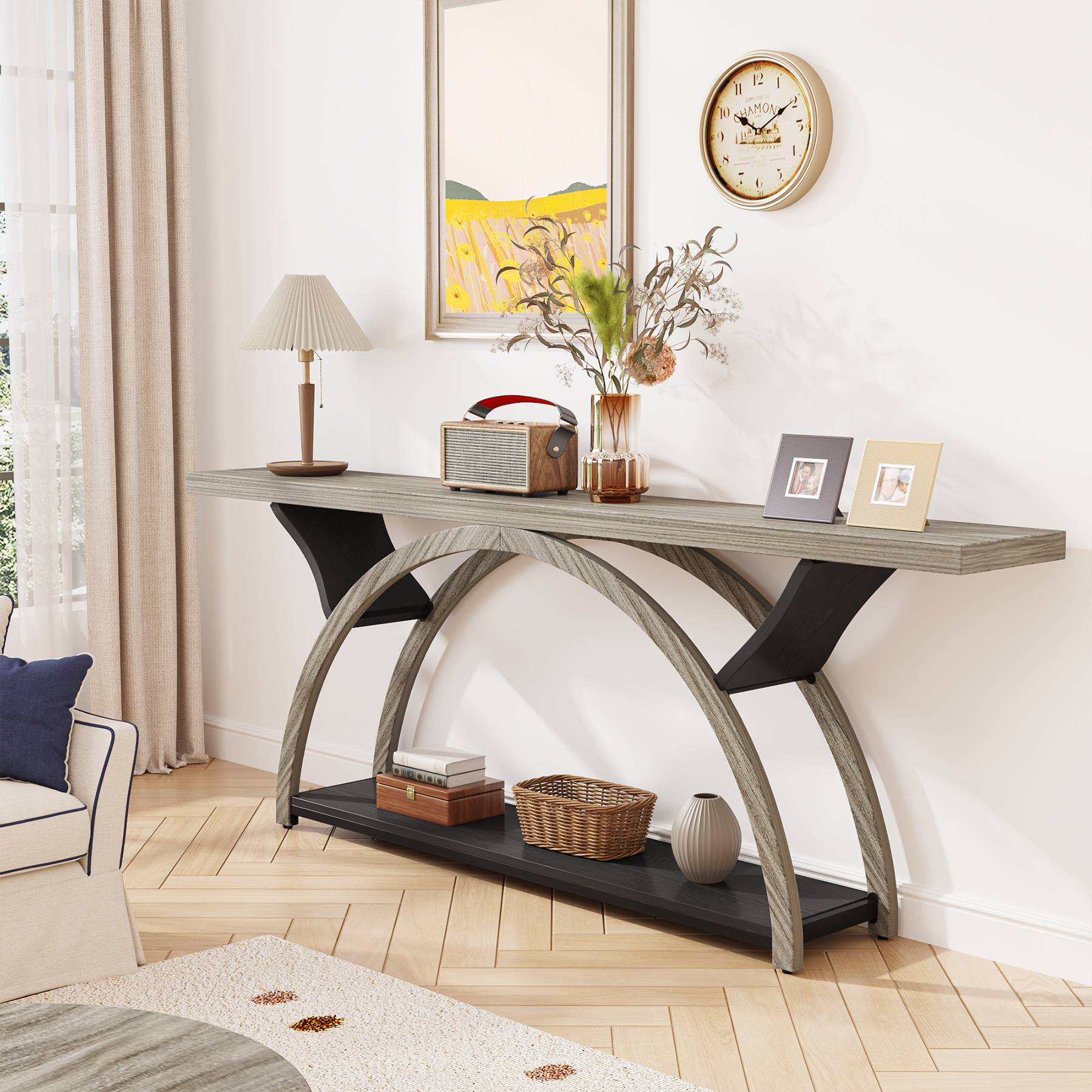 2-Tier Console Table, 70.9