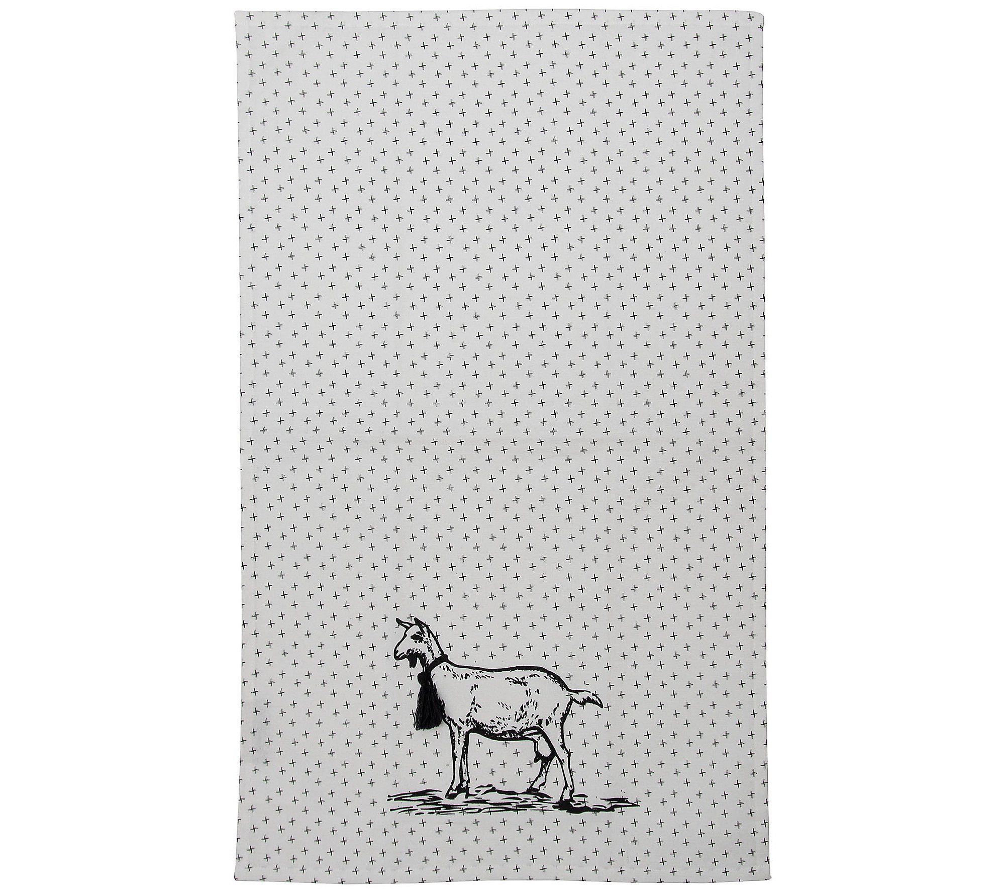Foreside Home and Garden Set of 3 Logan Farm Tea Towels