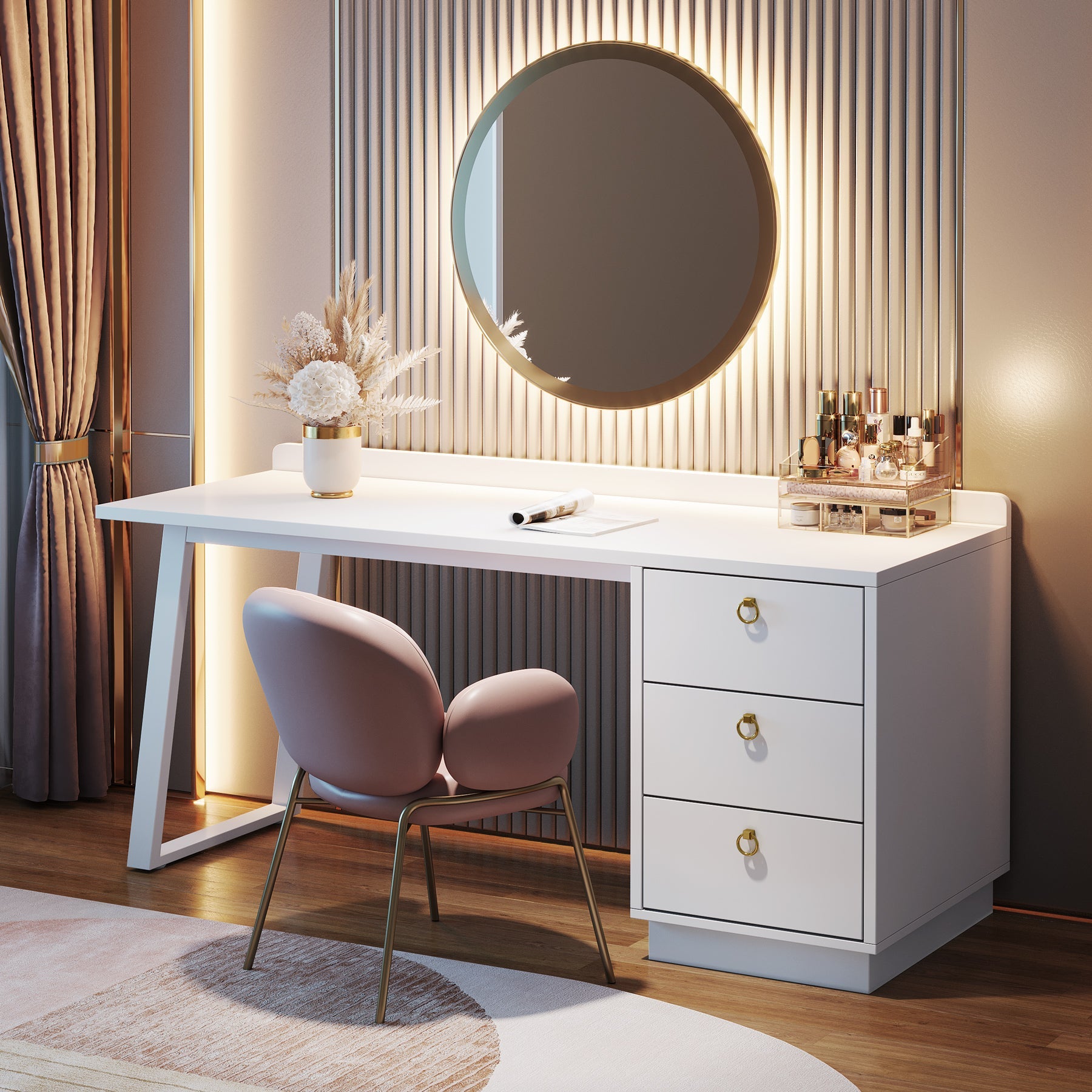 Modern Makeup Vanity Desk, 55