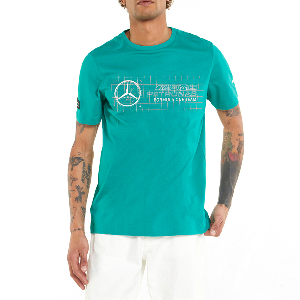 Mapf1 Logo Crew Neck Short Sleeve T-Shirt