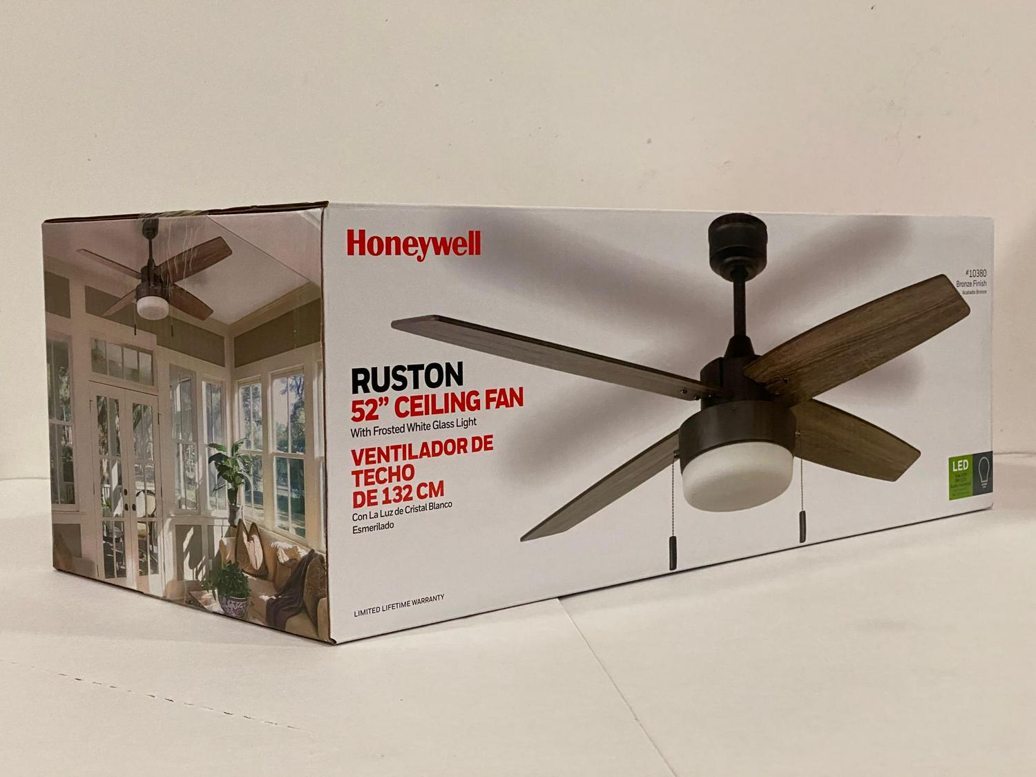 Honeywell Ruston 52 Bronze 4 Blade Ceiling Fan