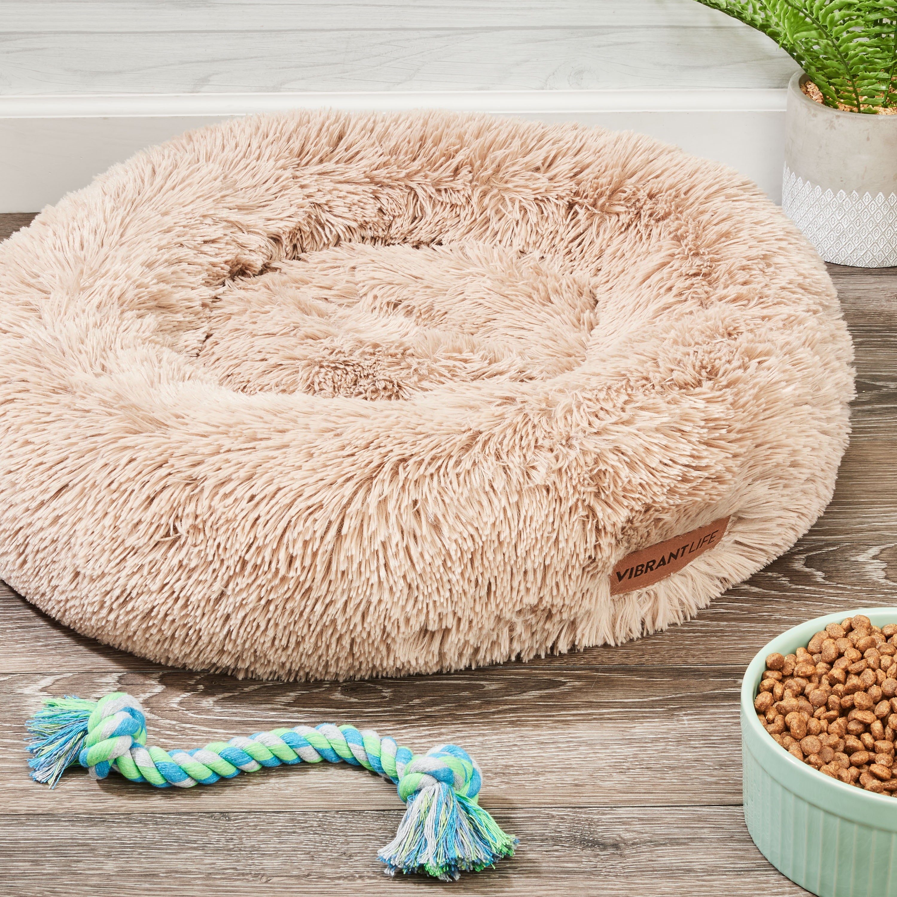 Vibrant Life Donut Plush Pet Bed