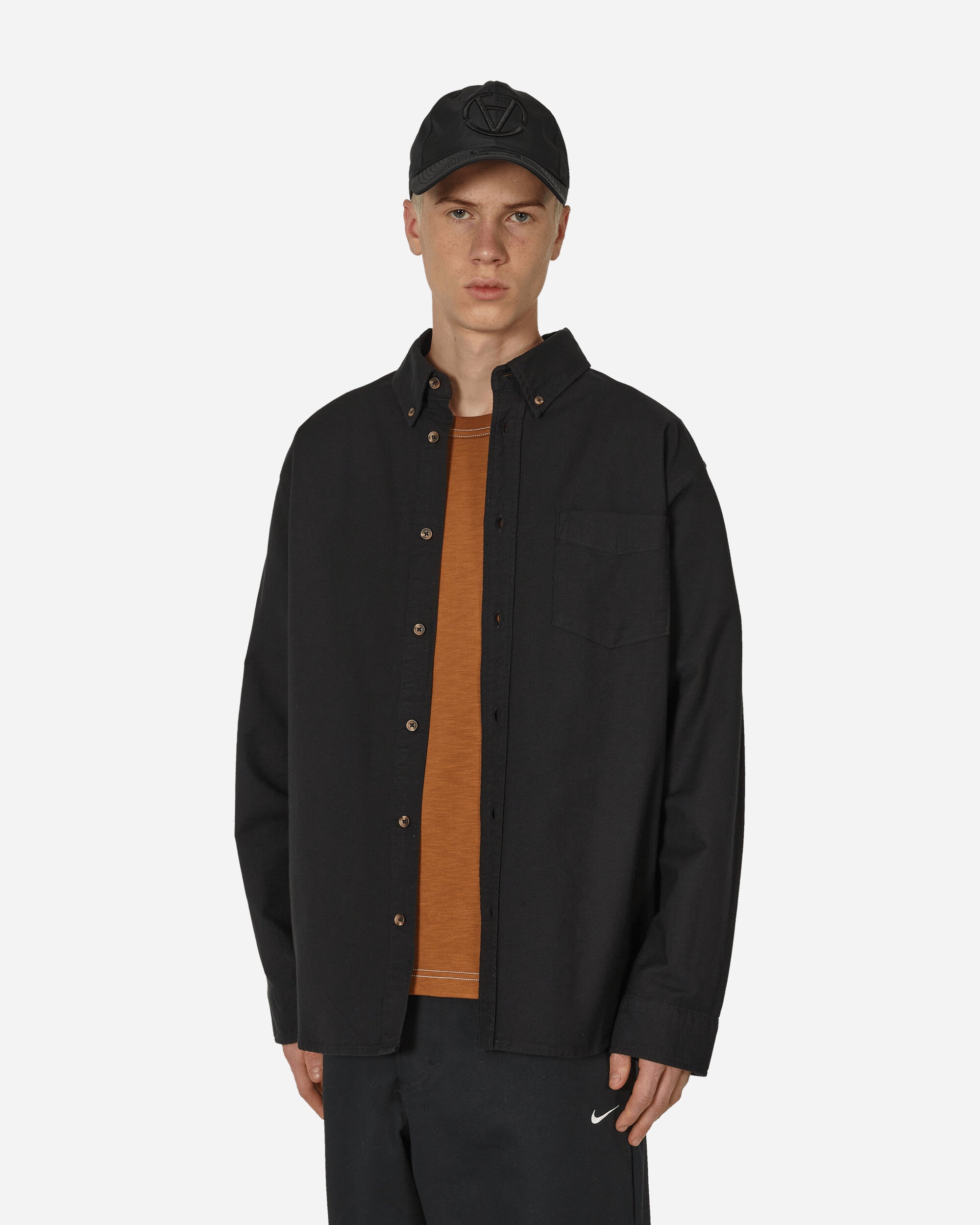 Oxford Button-Down Longsleeve Shirt Black