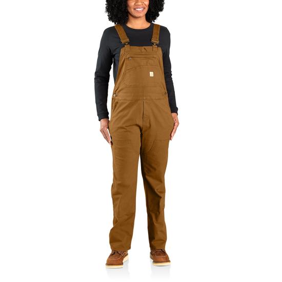 Carhartt Women's Rugged Flex® Double-Front Canvas Bib