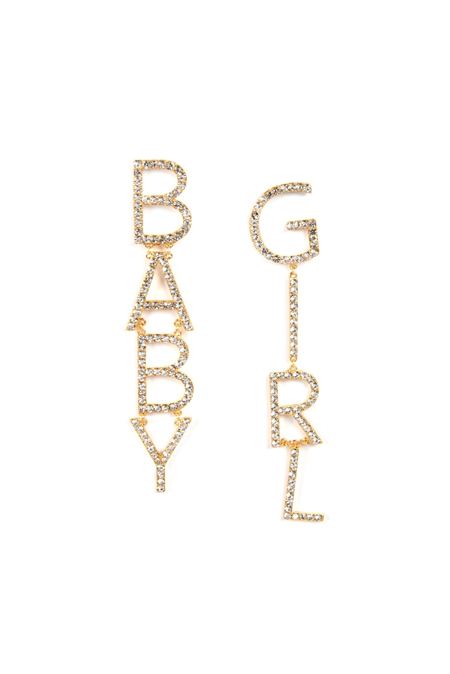 Baby Girl Rhinestone Earrings