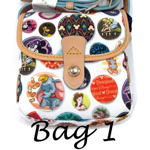 Disney Dooney and Bourke Bag - Disney Parks Buttons - Crossbody