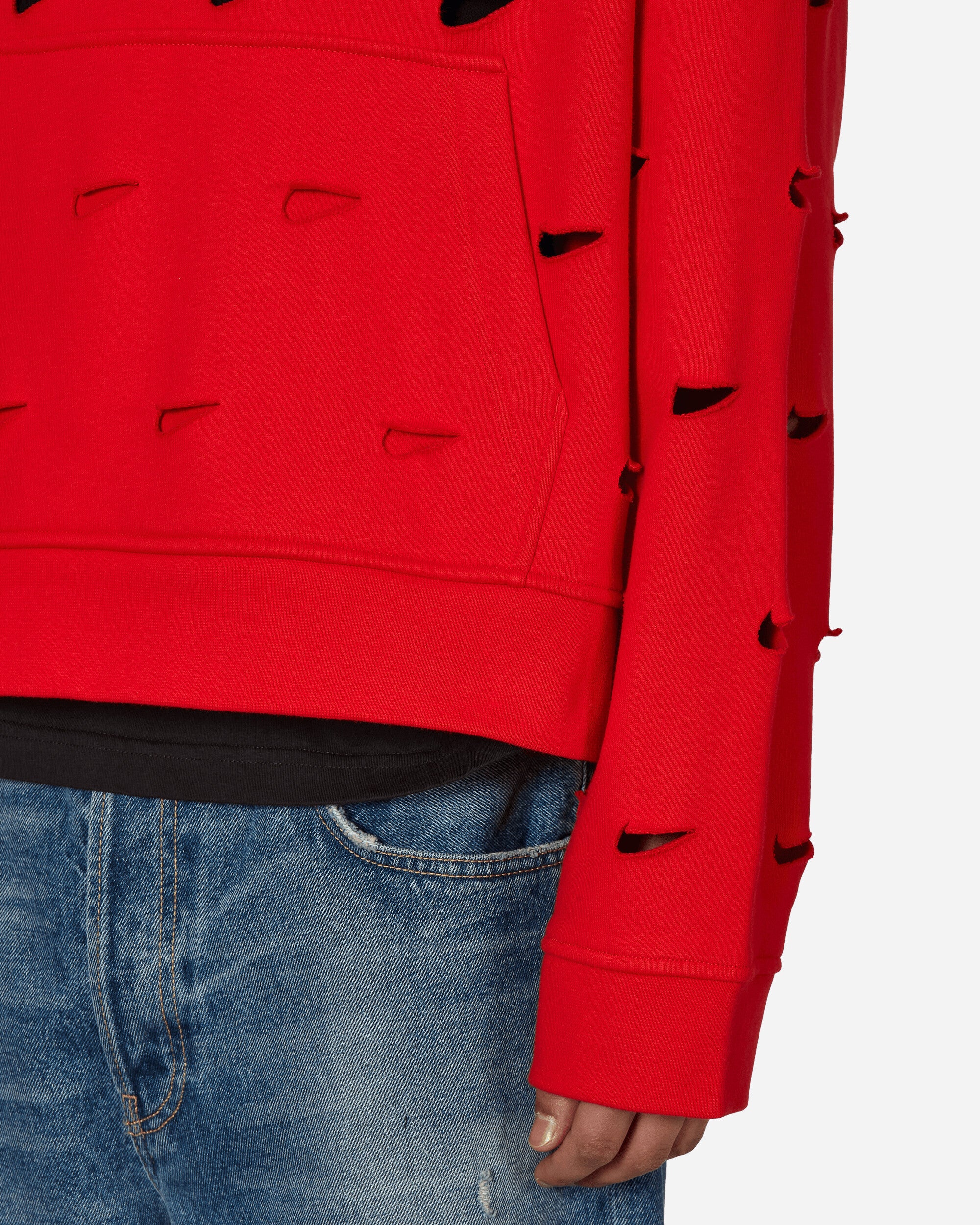 JACQUEMUS Swoosh Hoodie University Red