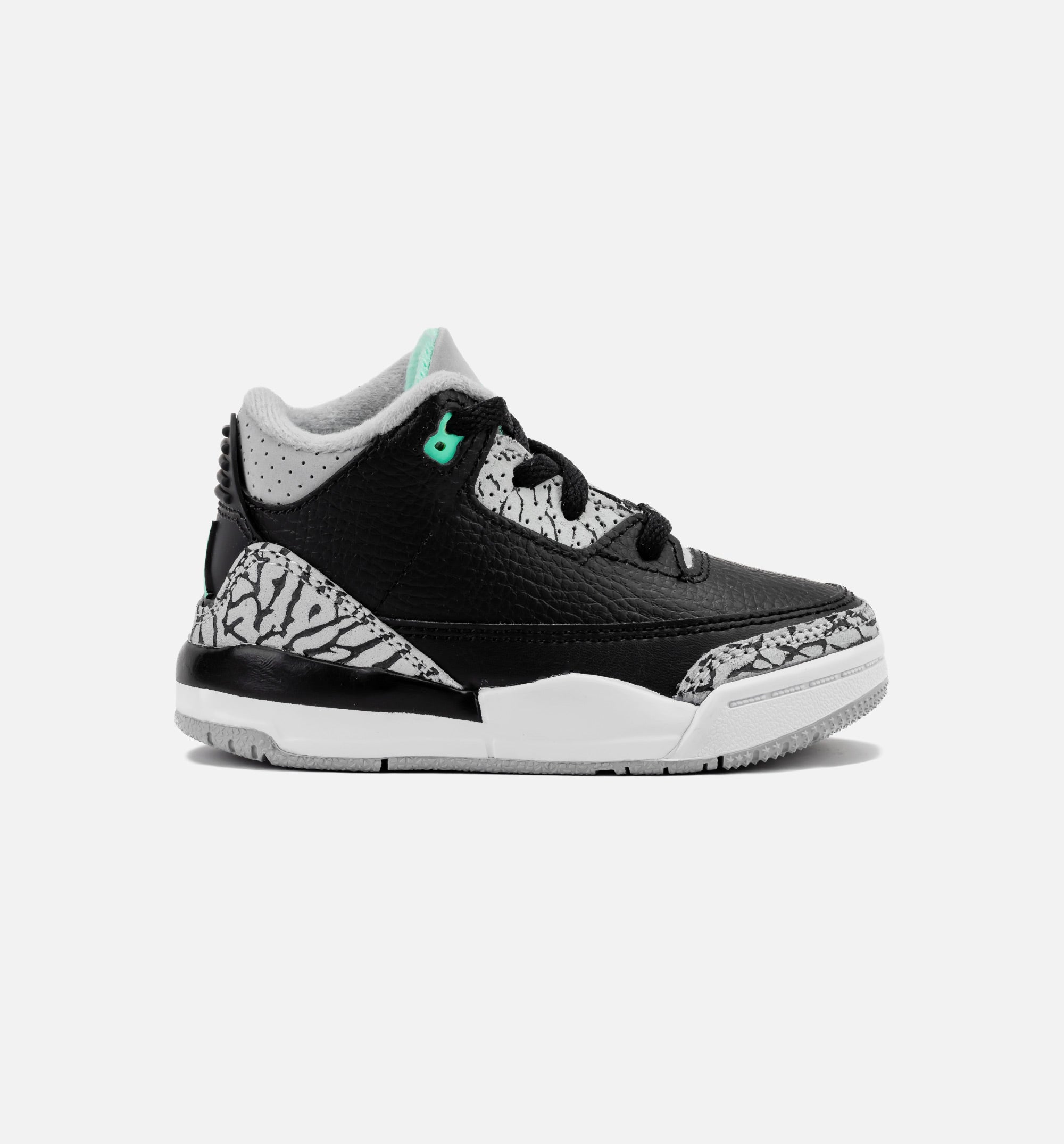 Air Jordan 3 Retro Green Glow Infant Toddler Lifestyle Shoe - Black/Green Glow/Wolf Grey/White