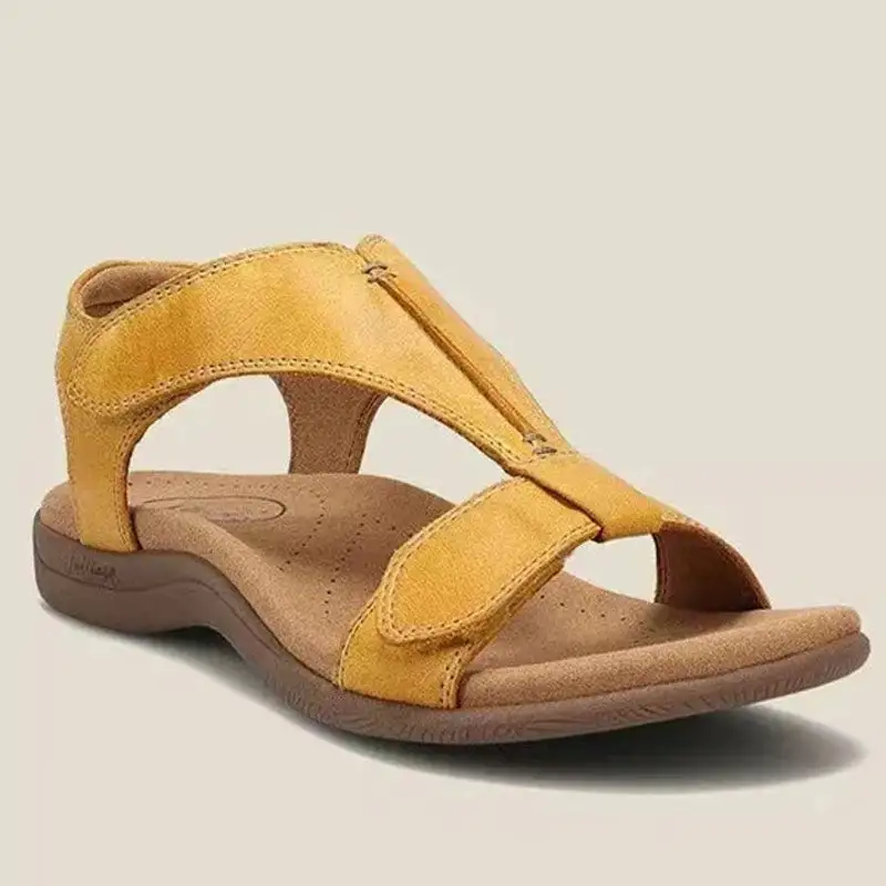 Women's Round Toe Velcro Beach Sandals