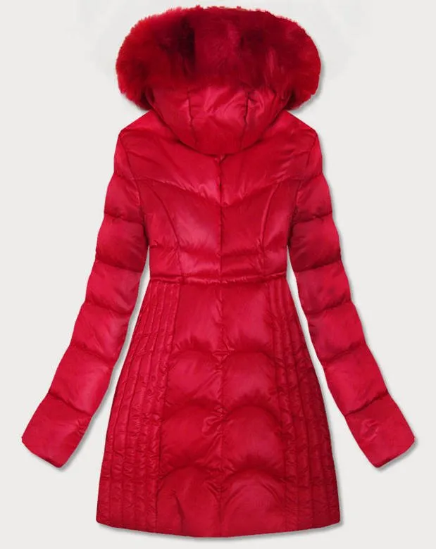 Red ladies winter jacket
