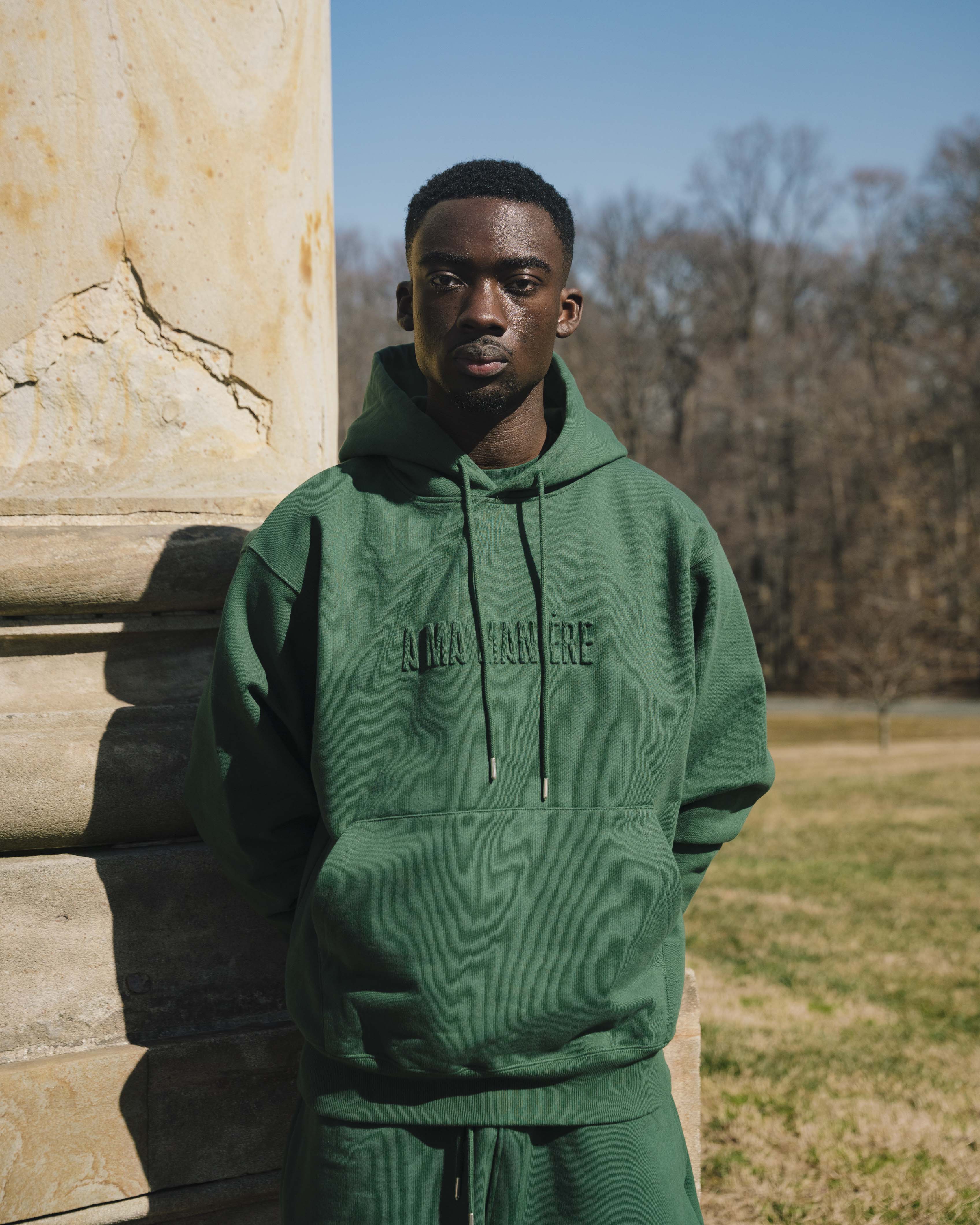 CONTRAST STITCH HOODIE