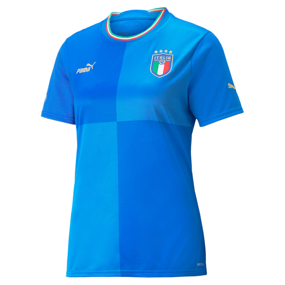 FIGC Home Crew Neck Short Sleeve Soccer Jersey