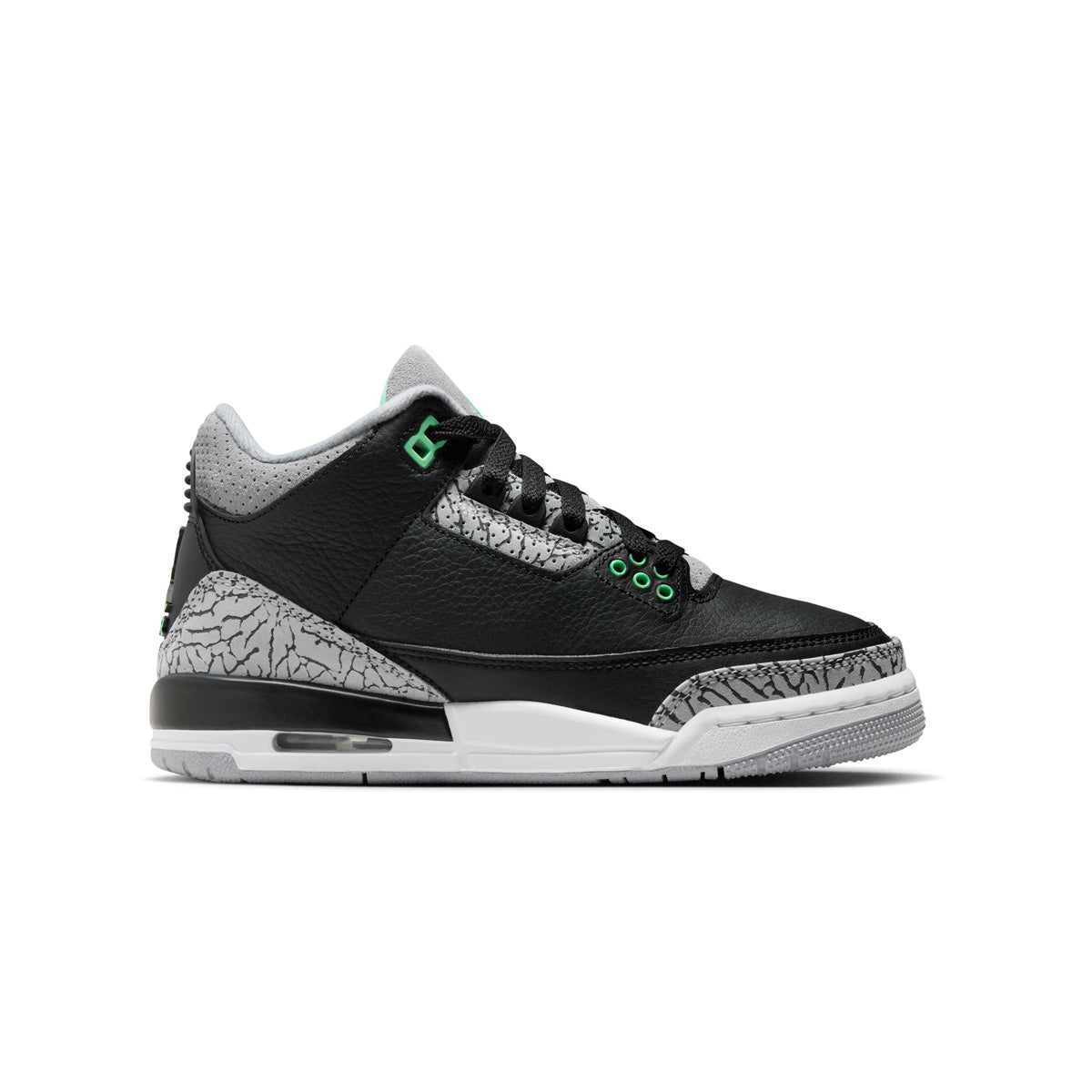 Kids Air Jordan 3 Retro 'Green Glow'