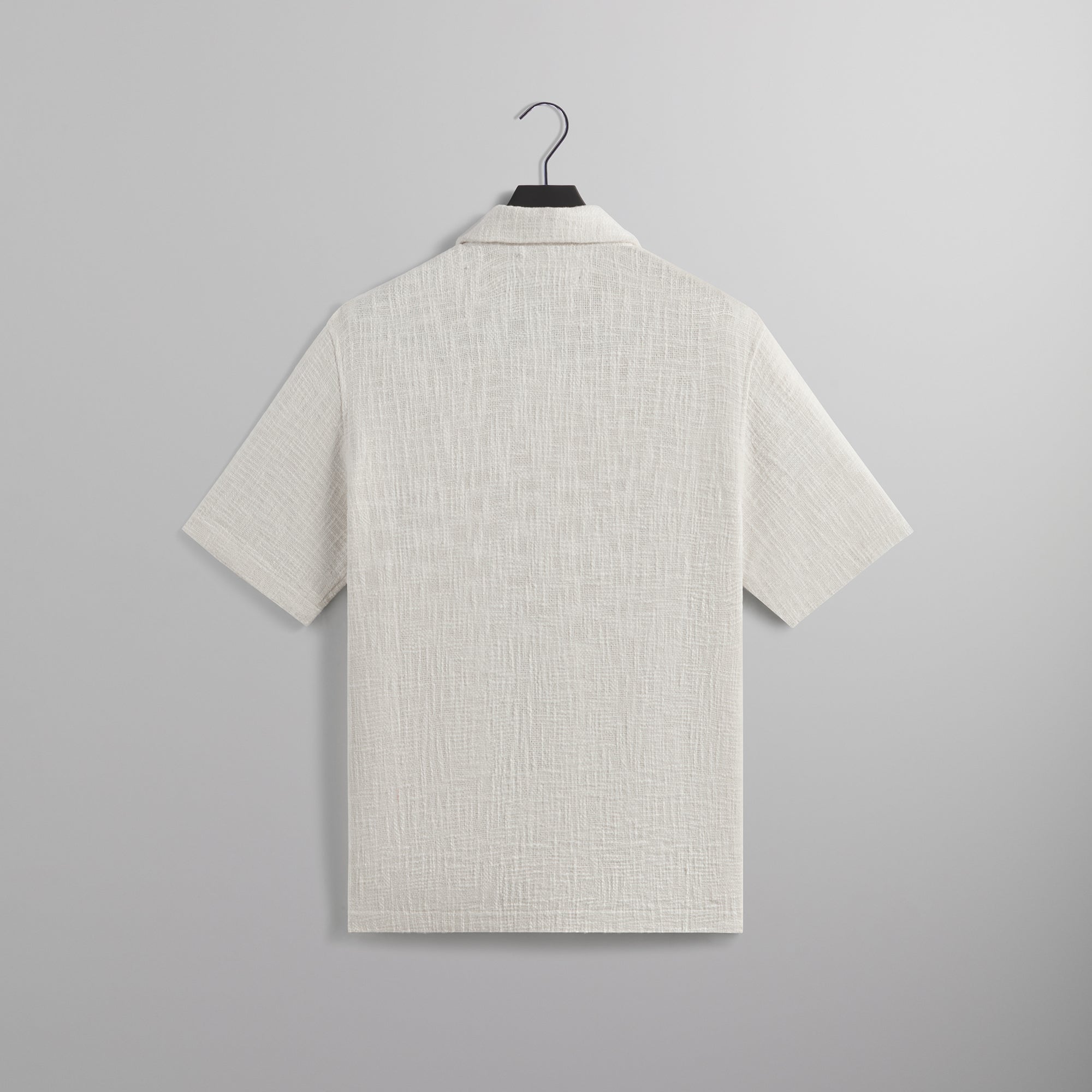 Kith Textured Cotton Boxy Collared Overshirt - Sandrift