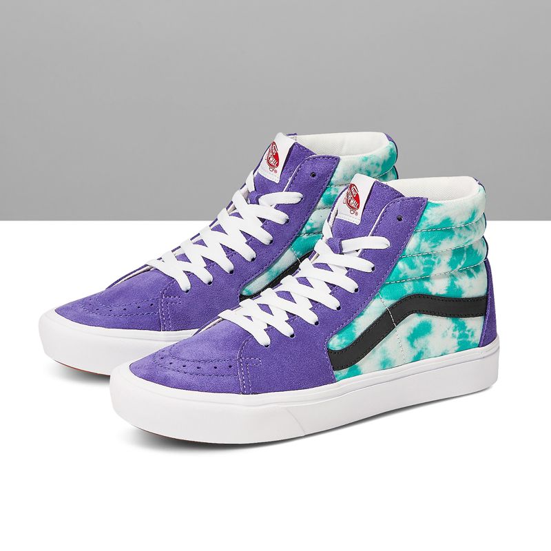 Customs Teal Acid Wash ComfyCush Sk8-Hi