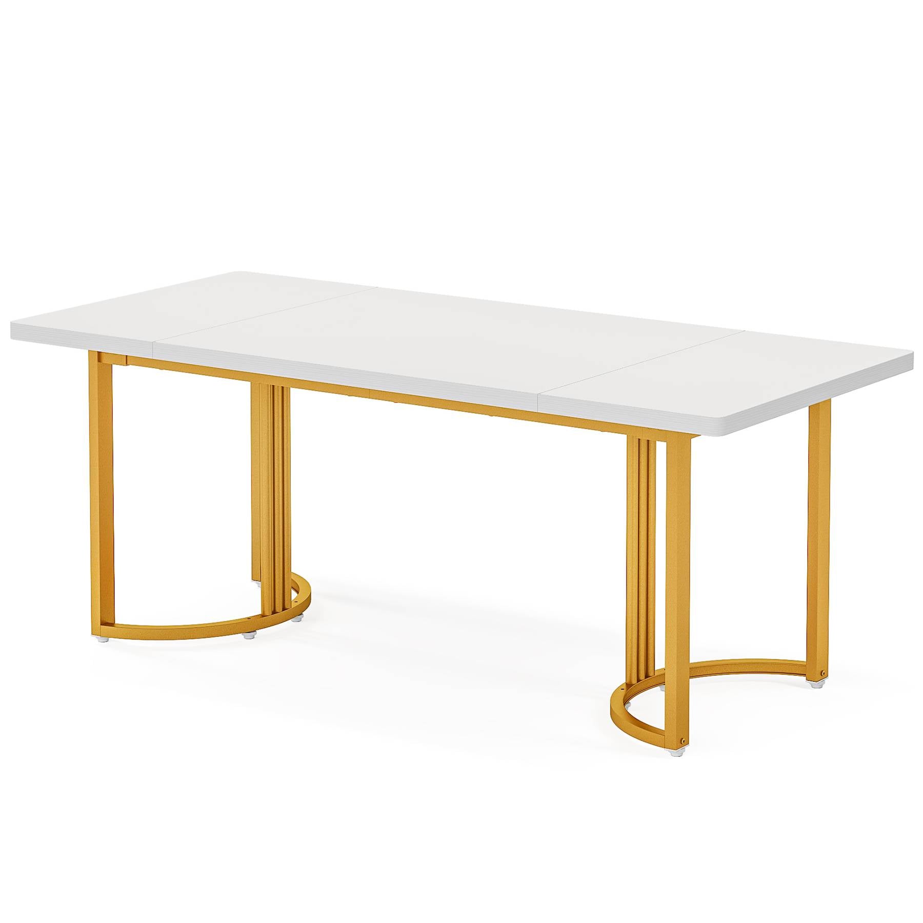 Rectangular Dining Table,  70.87” Long Modern Kitchen Table for 6-8 Person