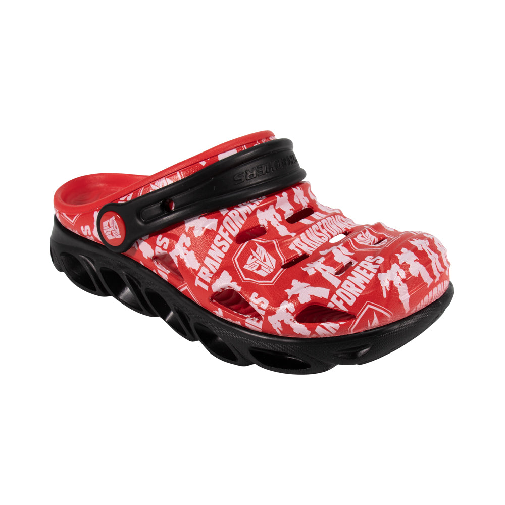 Skechers Boys Transformers Foamies Hypno-Splash Shoes - 407106L-RDMT