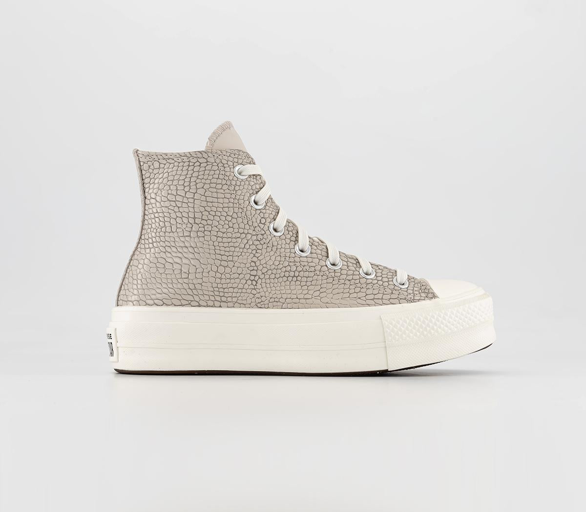 Womens Converse All Star Lift Hi Desert Sand Egret Black