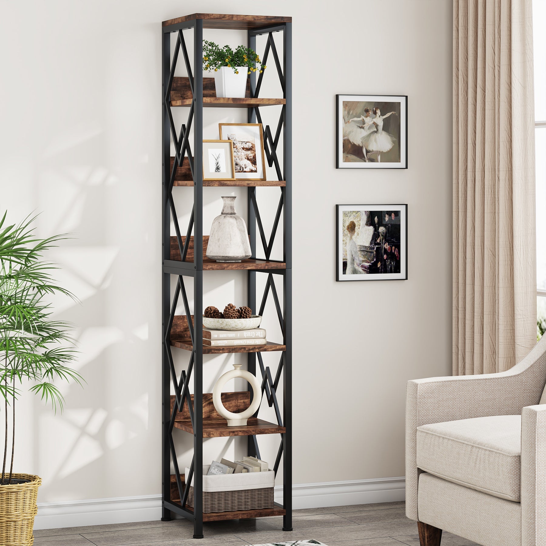 6-Tier Bookshelf, 75