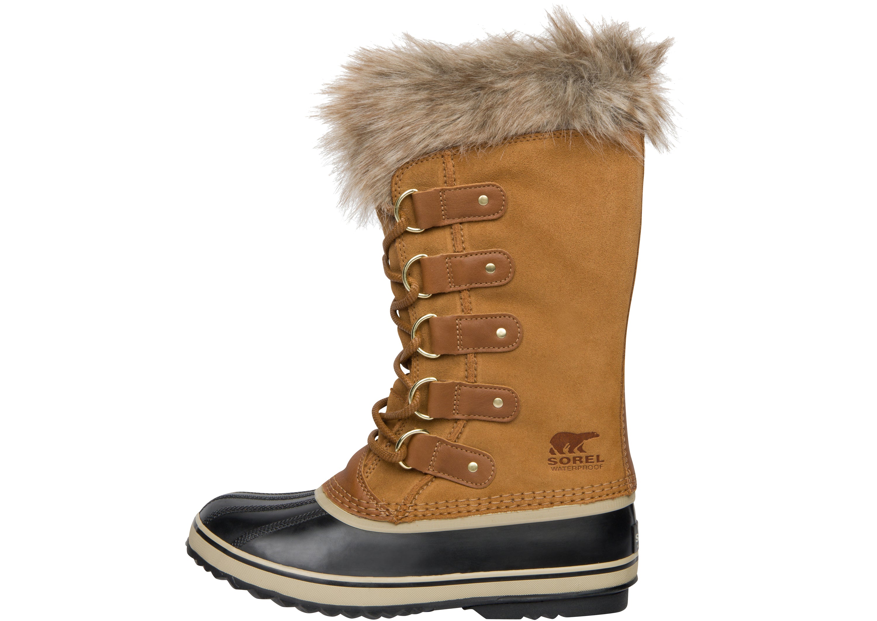 Sorel Womens Joan Of Arctic WP Camel Brown Black