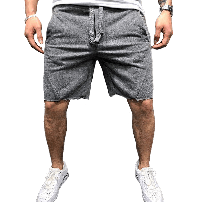 Solid color breathable summer sports shorts