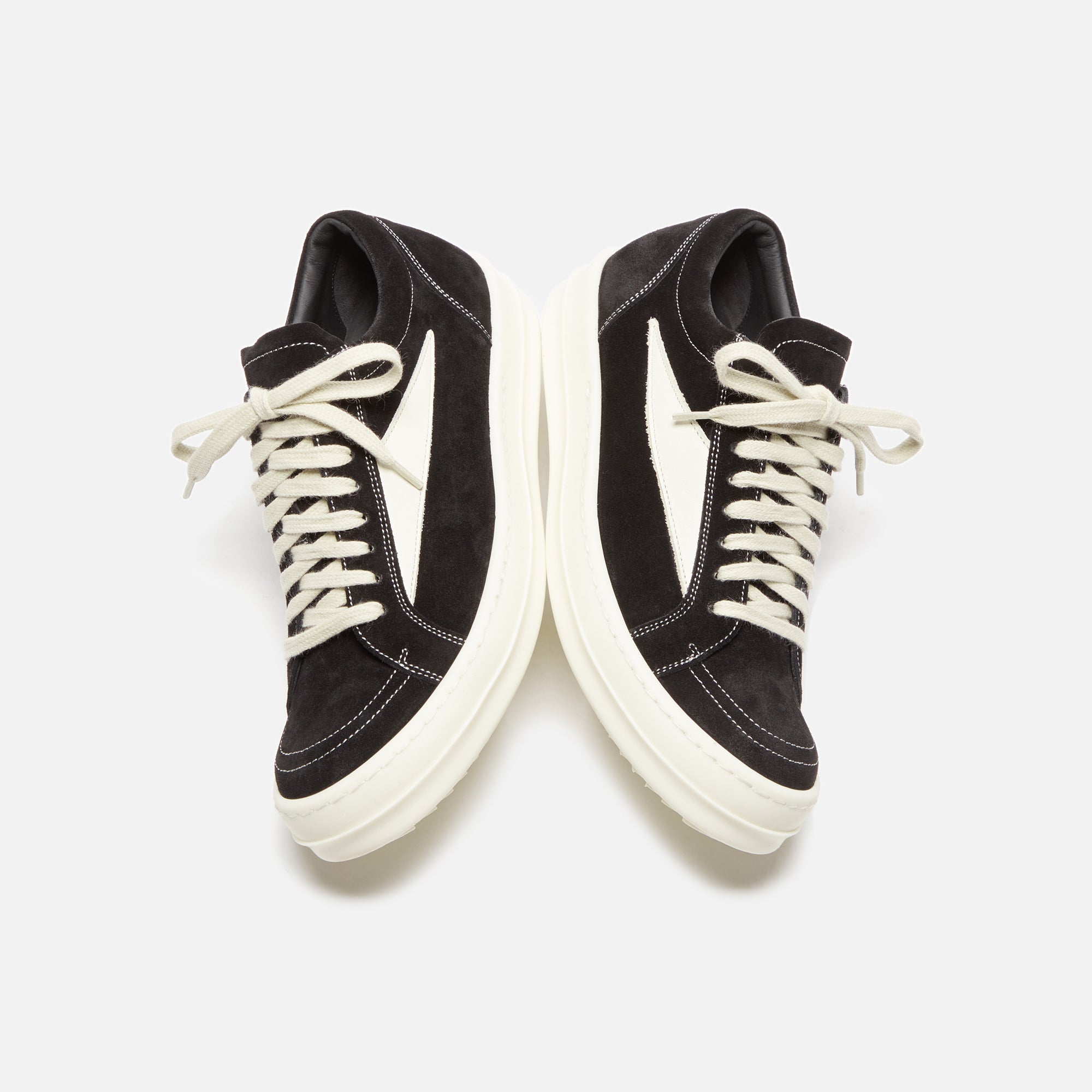 Rick Owens WMNS Vintage Sneakers  - Black / Milk / Milk