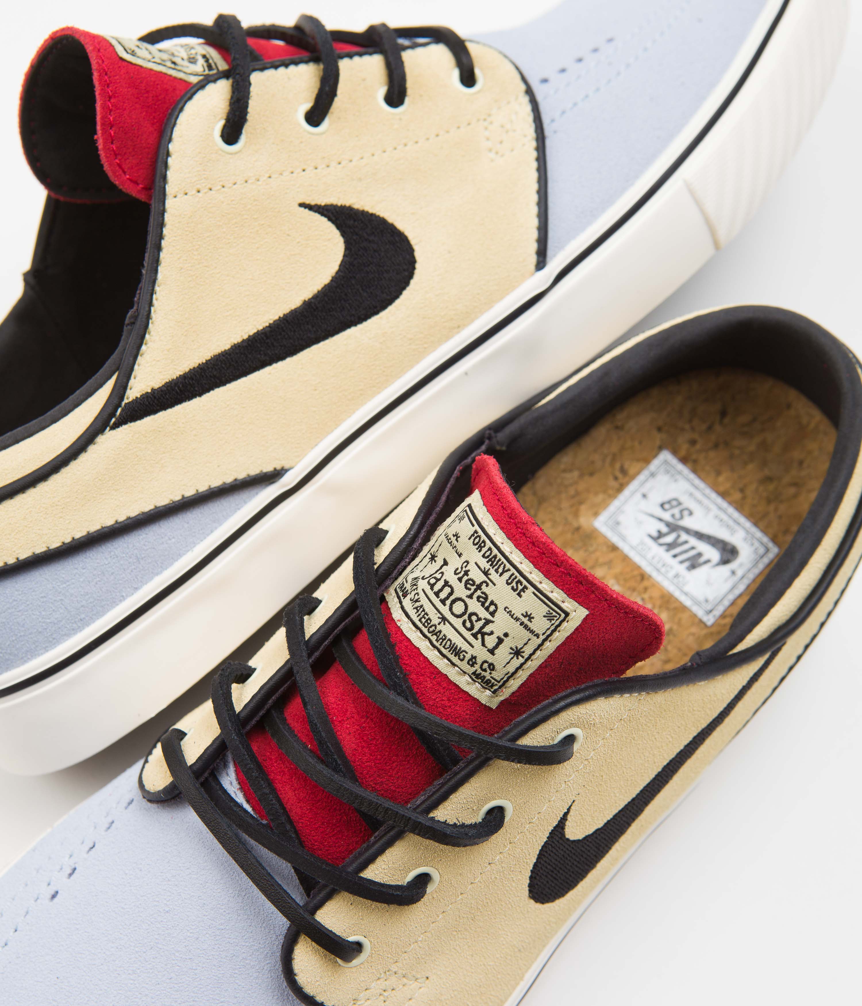 Nike SB Janoski OG+ Shoes - Alabaster / Alabaster - Chile Red