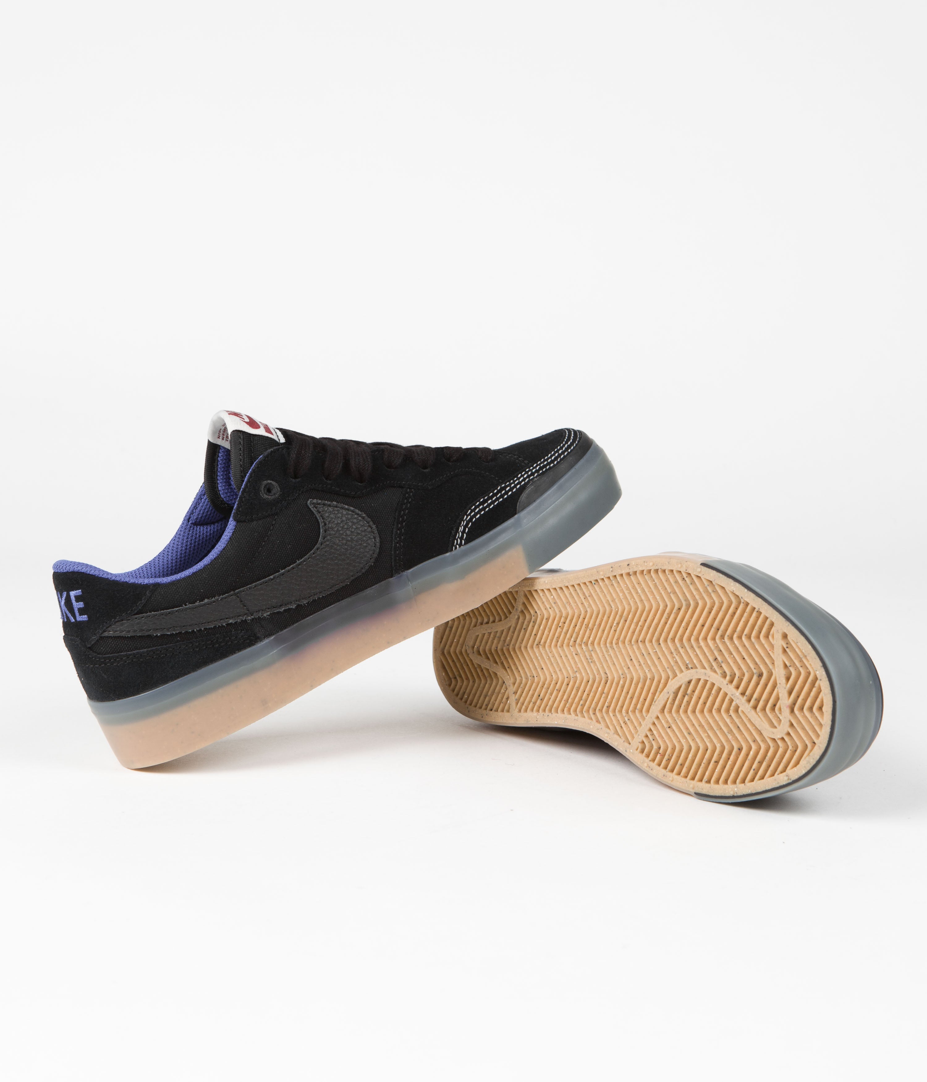 Nike SB Pogo Premium Shoes - Black / Black - Hyper Royal - Gum Light Brown