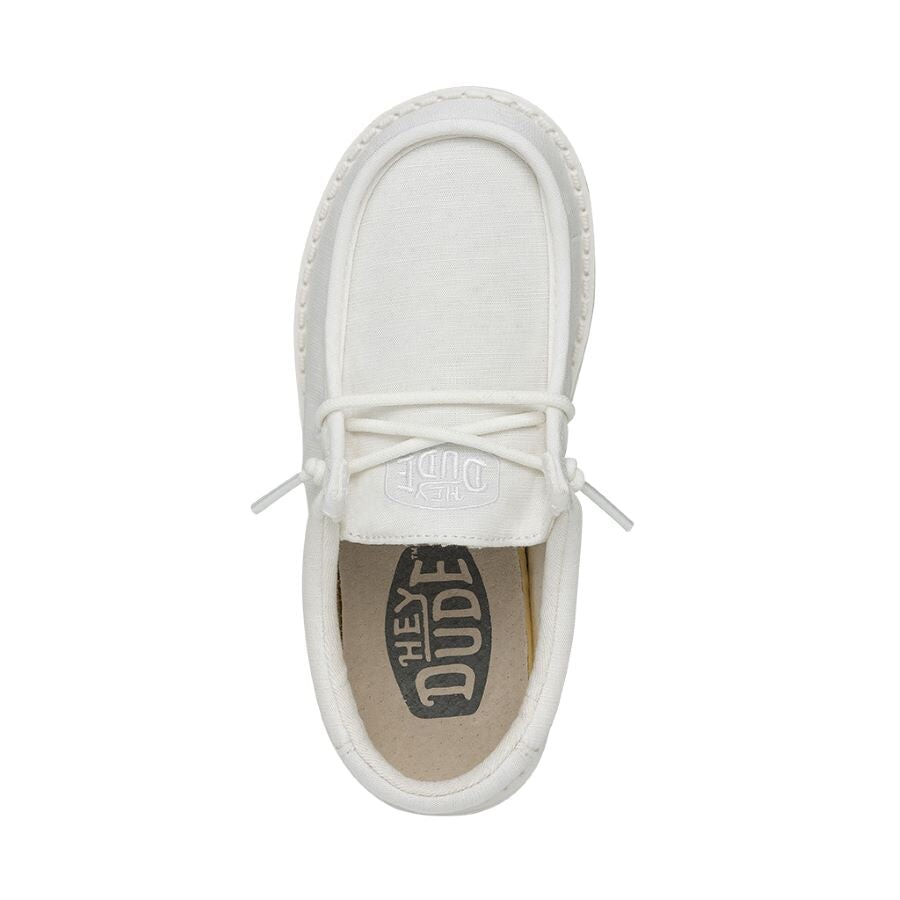 Wally Youth Slub Canvas - White