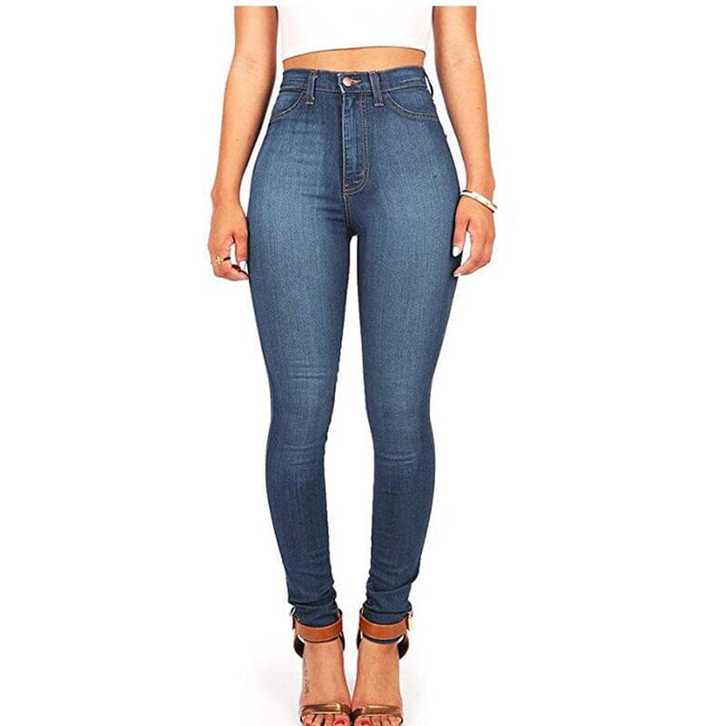 High-waisted Stretch Jeans