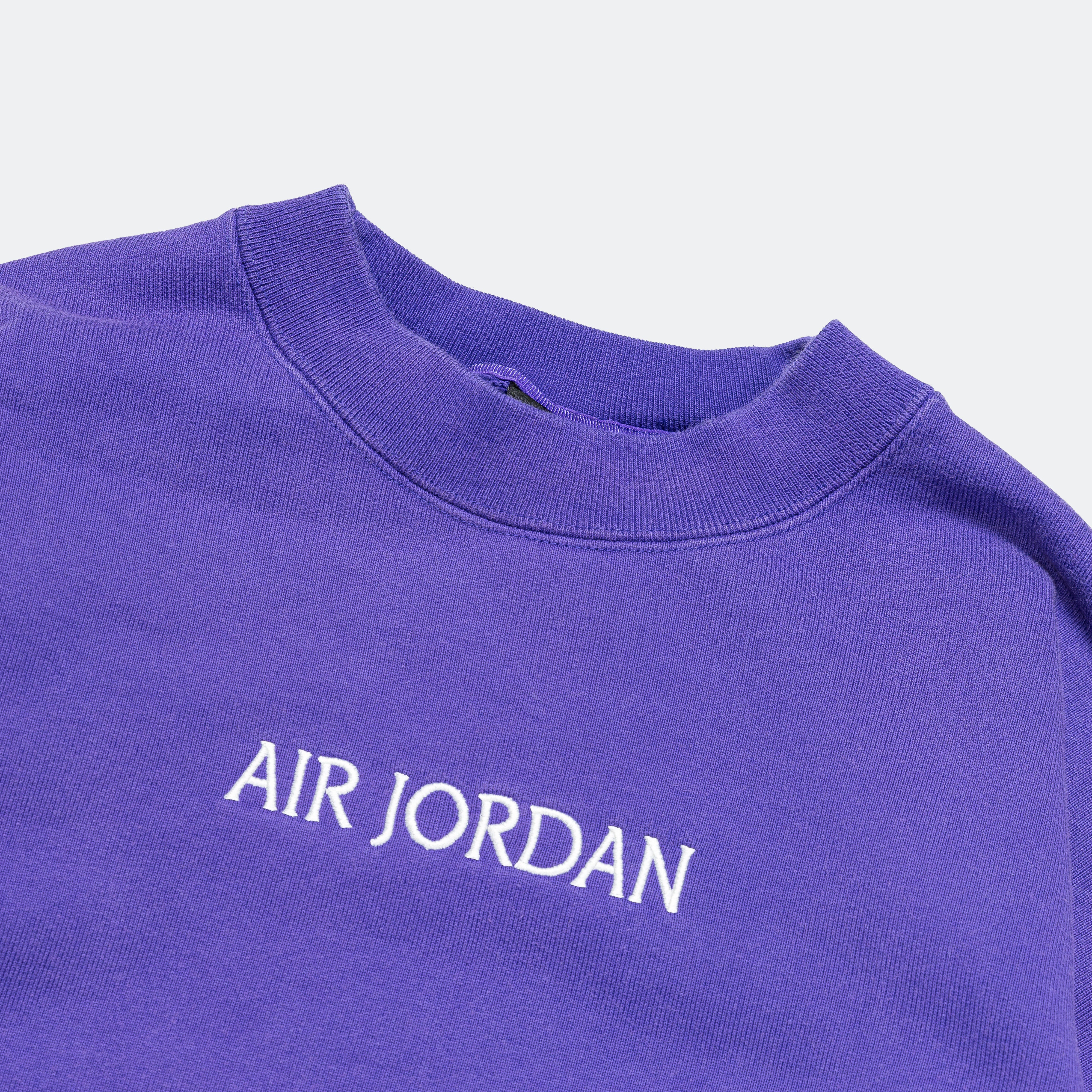 Womens Wordmark Fleece Crew - Dark Concord/Sail