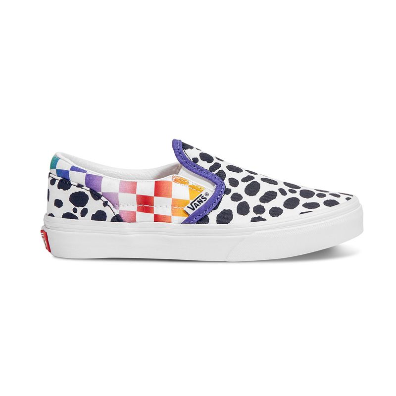 Customs Kids Rainbow Dalmatian Slip-On