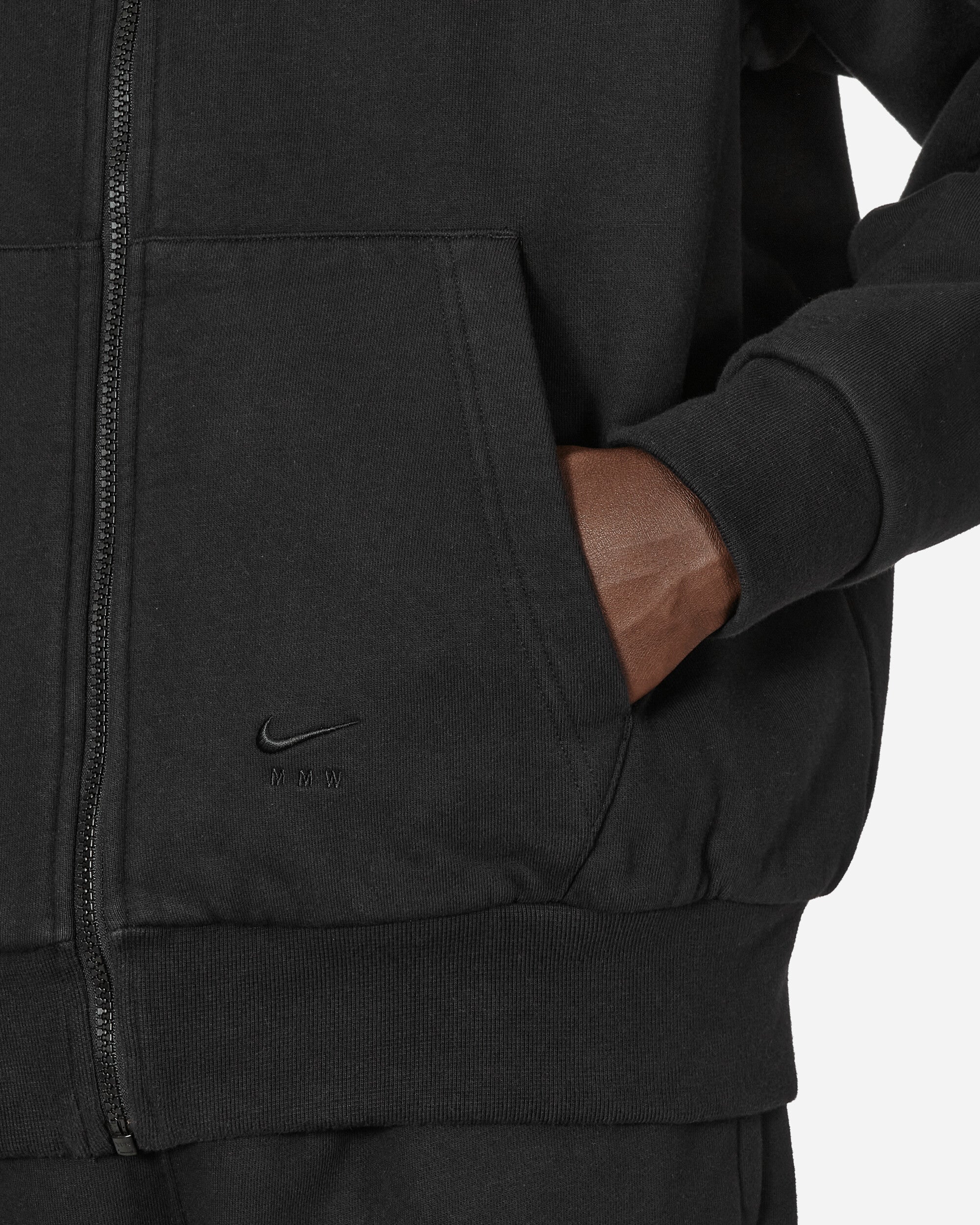 MMW Full-Zip Fleece Hoodie Black