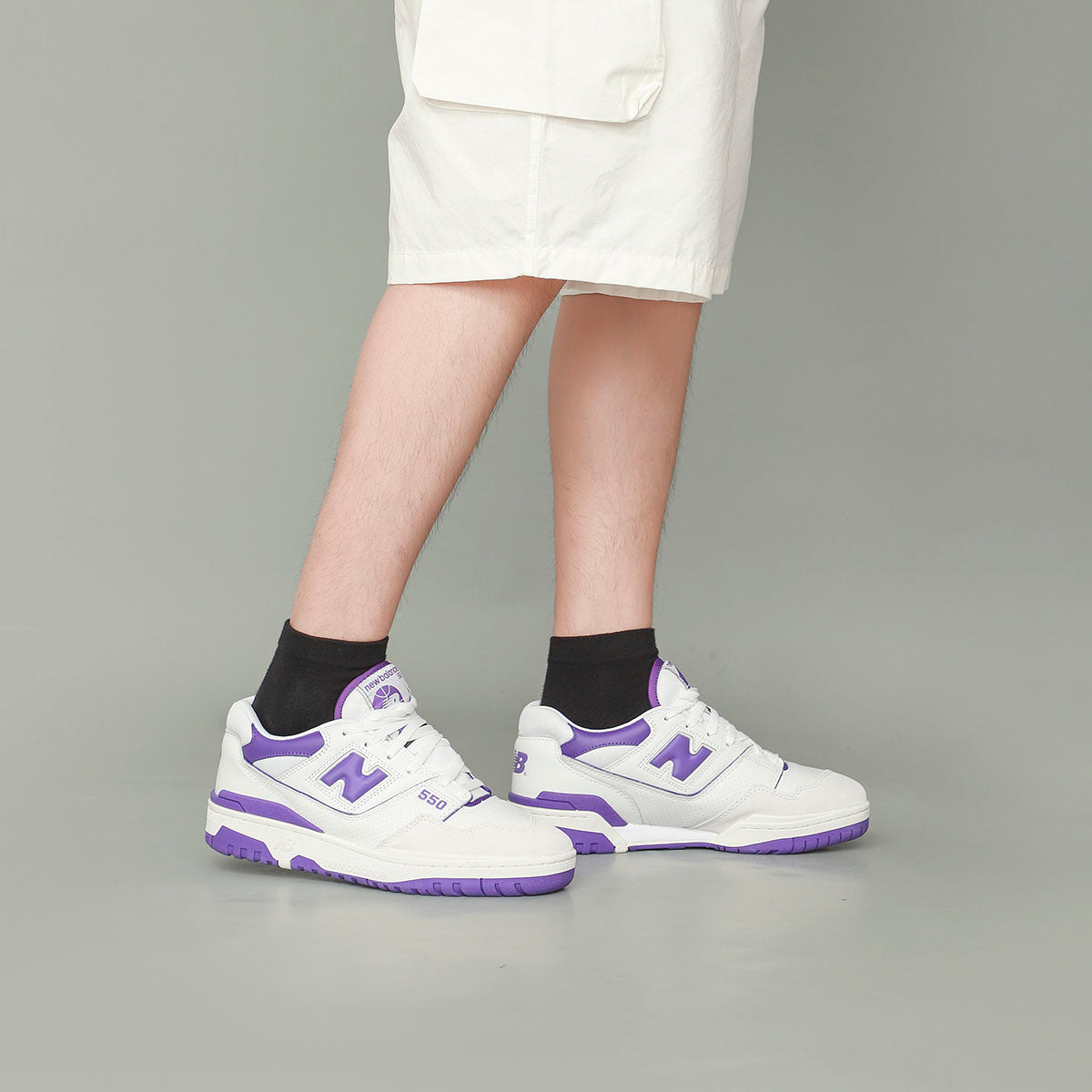 New Balance 550 'White Purple' BB550WR1