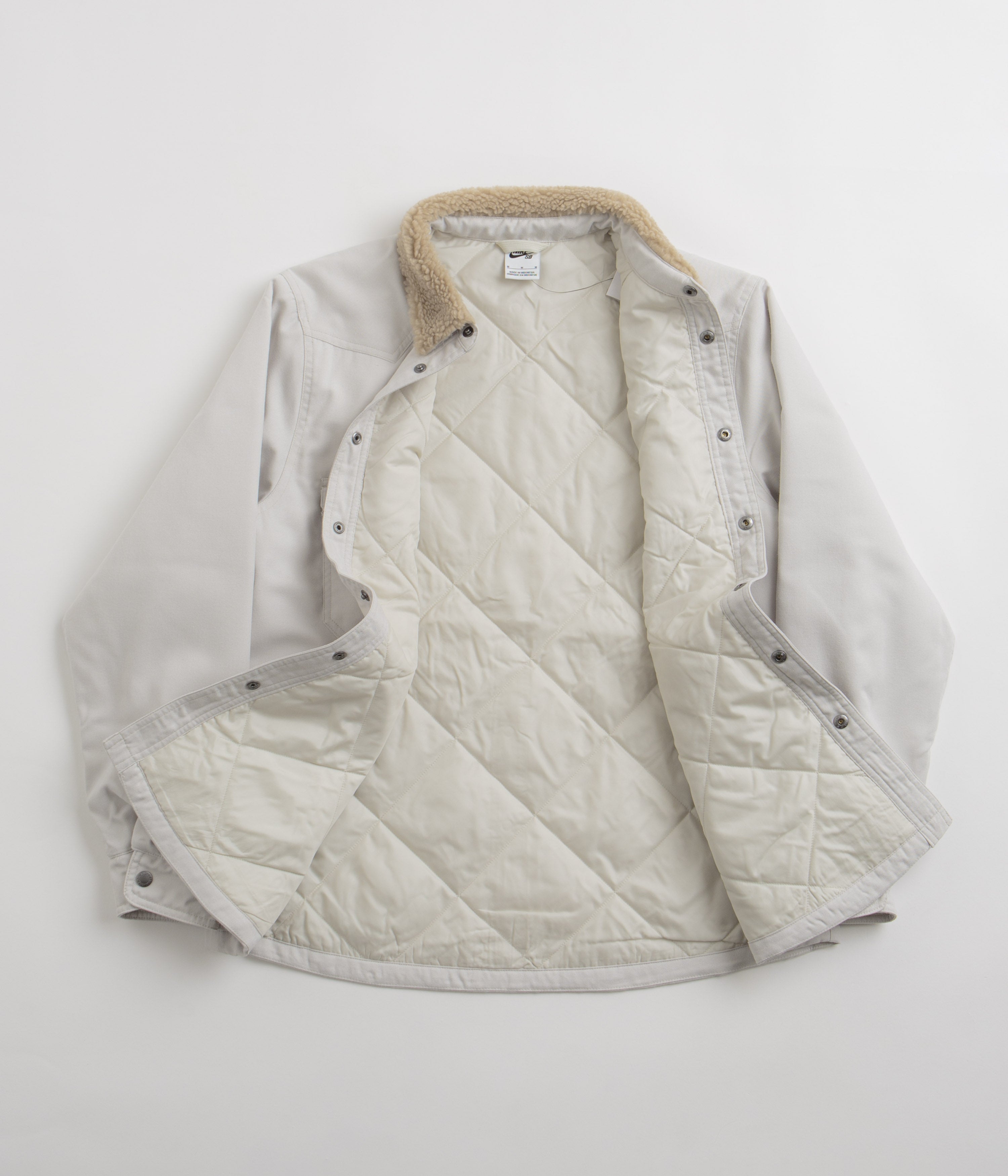 Nike SB Padded Flannel Jacket - Light Bone / Khaki