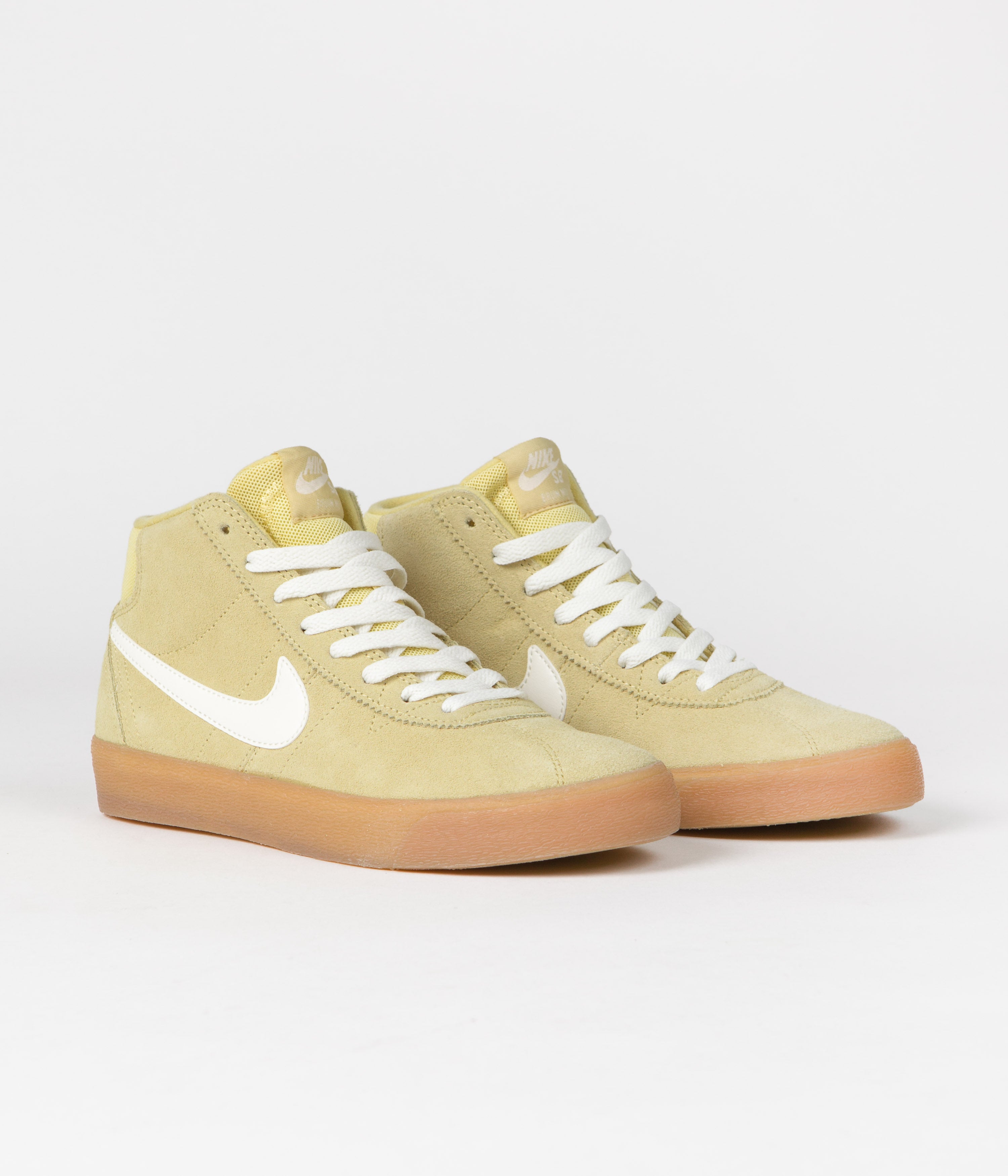 Nike SB Womens Bruin High Shoes - Lemon Wash / Sail - Lemon Wash