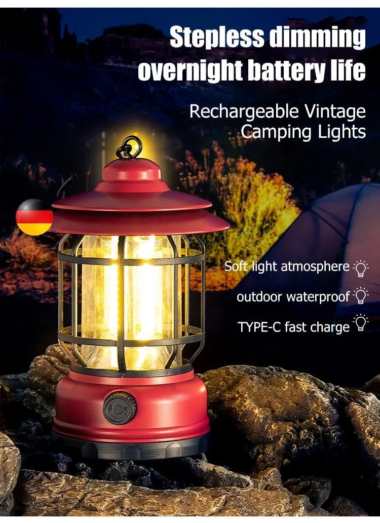 🔥2023 New Year's Promotion-Portable Retro Camping Lamp🔥🔥Buy 2 Get Extra 10% OFF