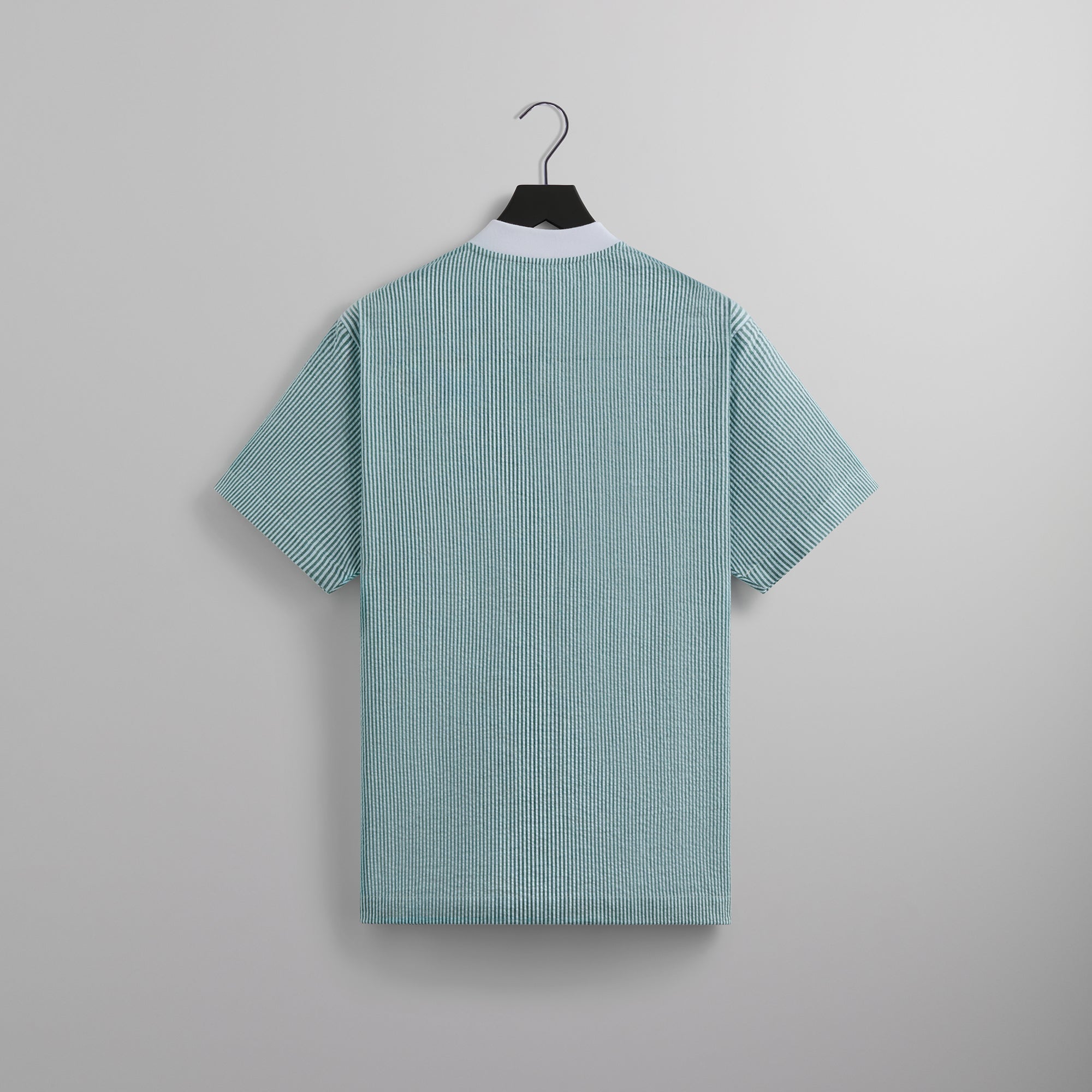 Kith Seersucker Pearson Henley Pullover - Conifer