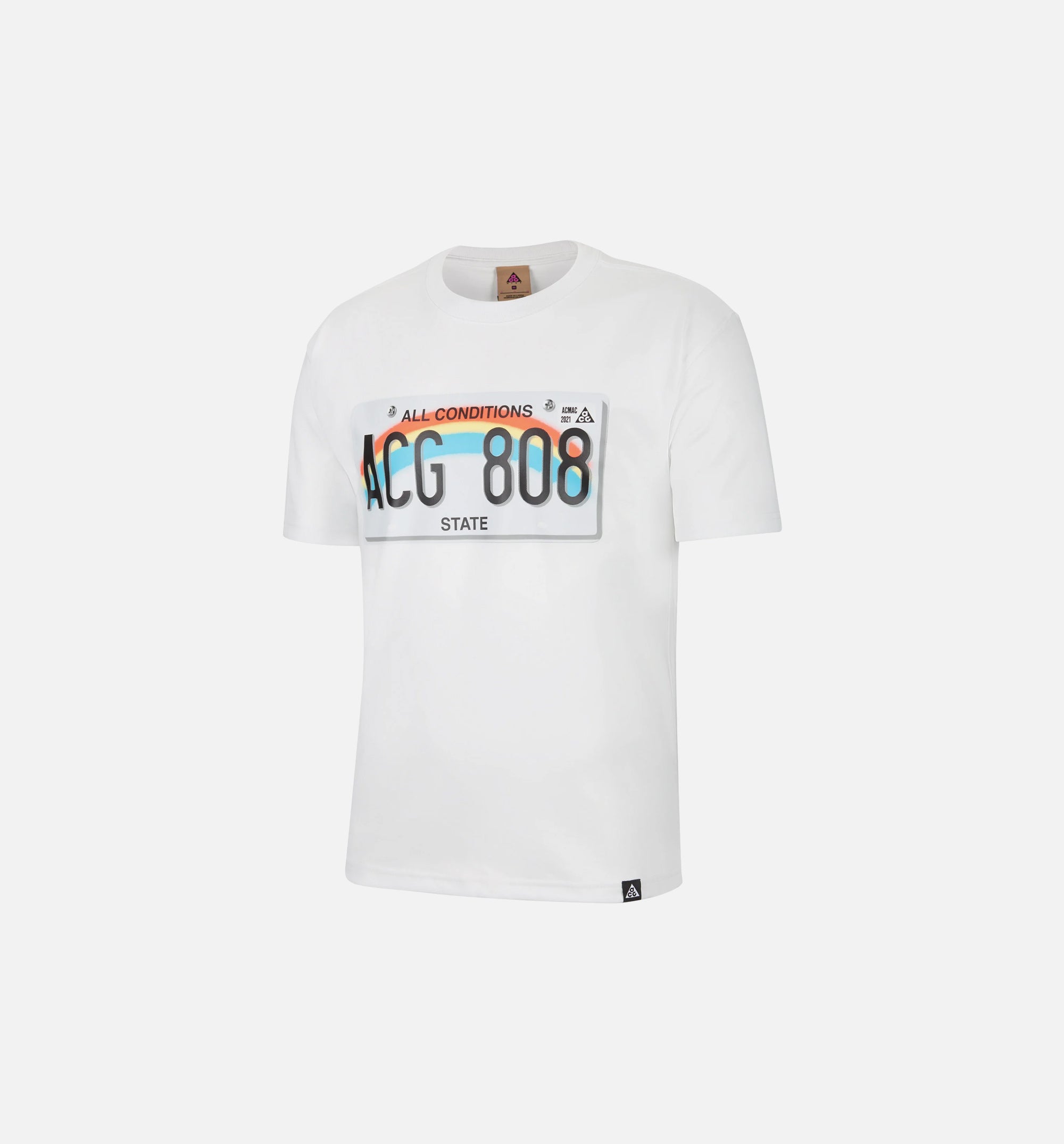 ACG Licence Plate Mens T-Shirt - White