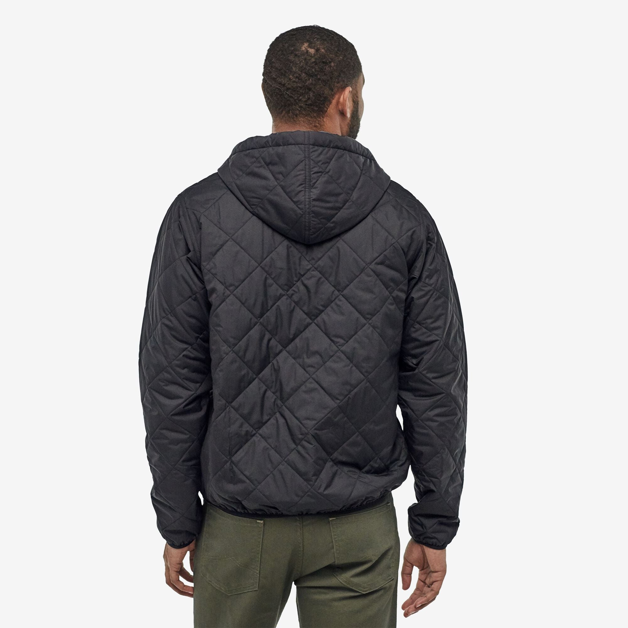 Men's Diamond Quilted Bomber Hoody