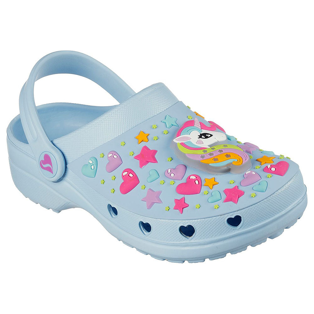 Skechers Girls Foamies Heart Charmer Shoes - 308016L-LTBL