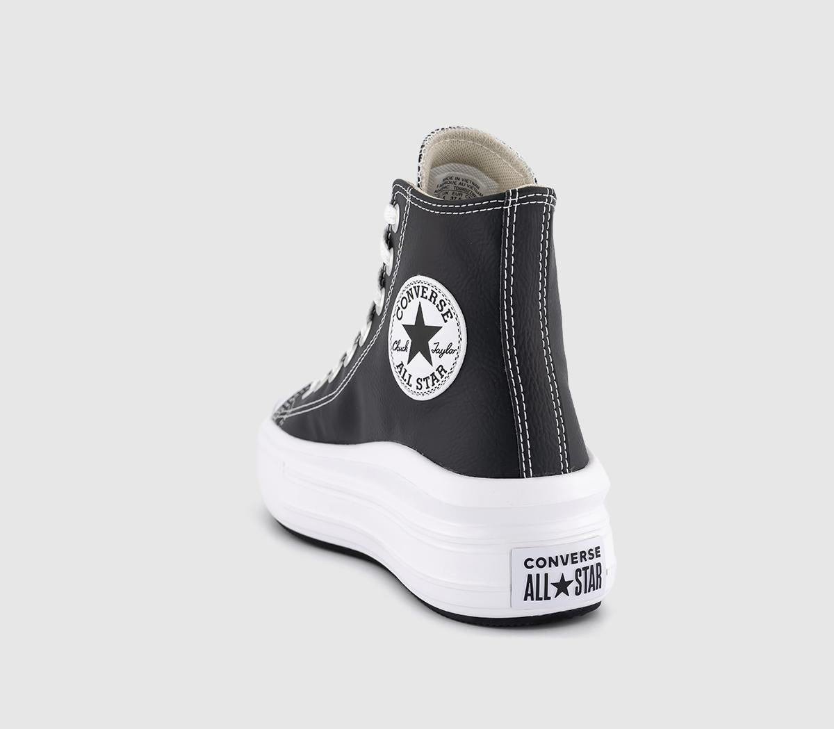 Womens Converse All Star Move Black White Leather