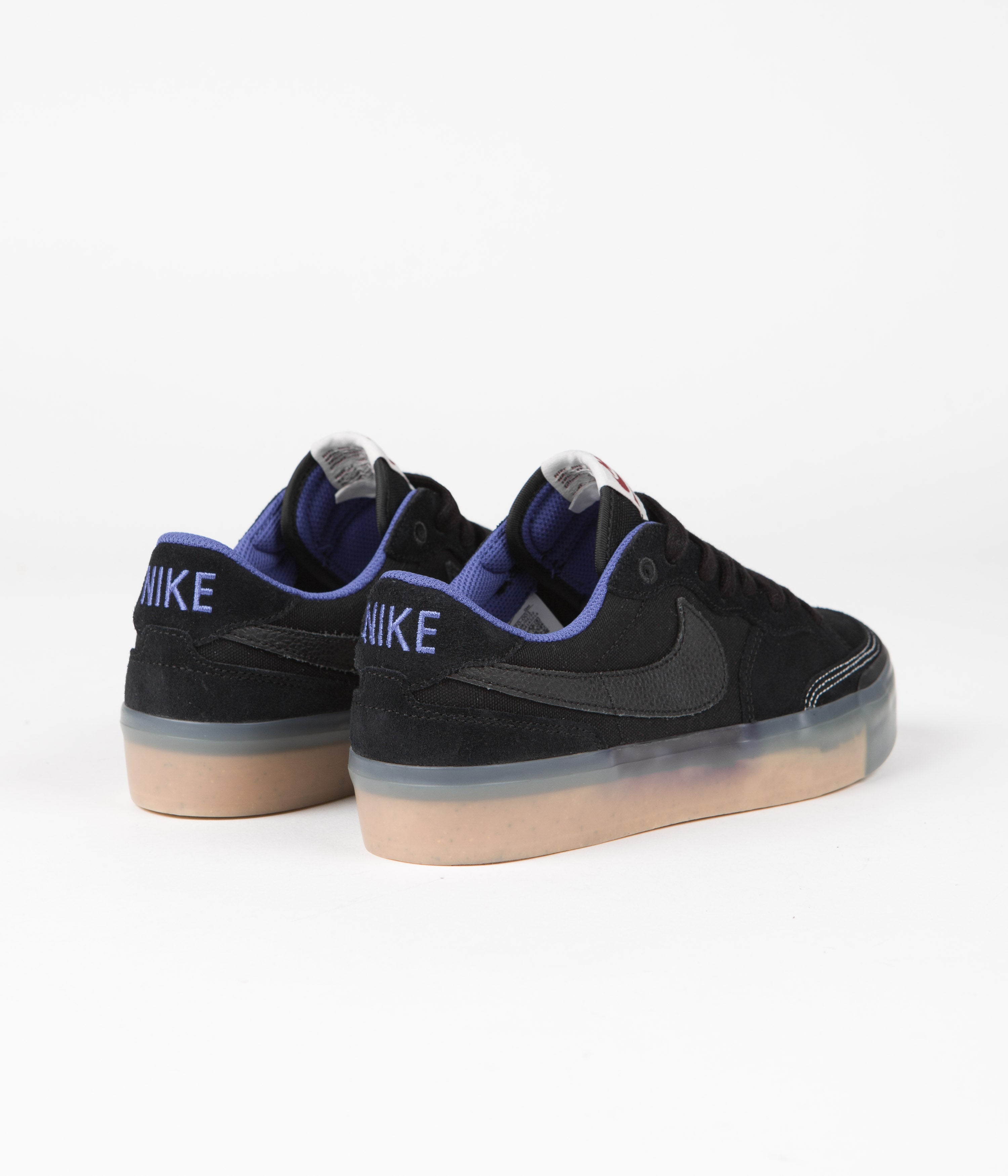 Nike SB Pogo Premium Shoes - Black / Black - Hyper Royal - Gum Light Brown