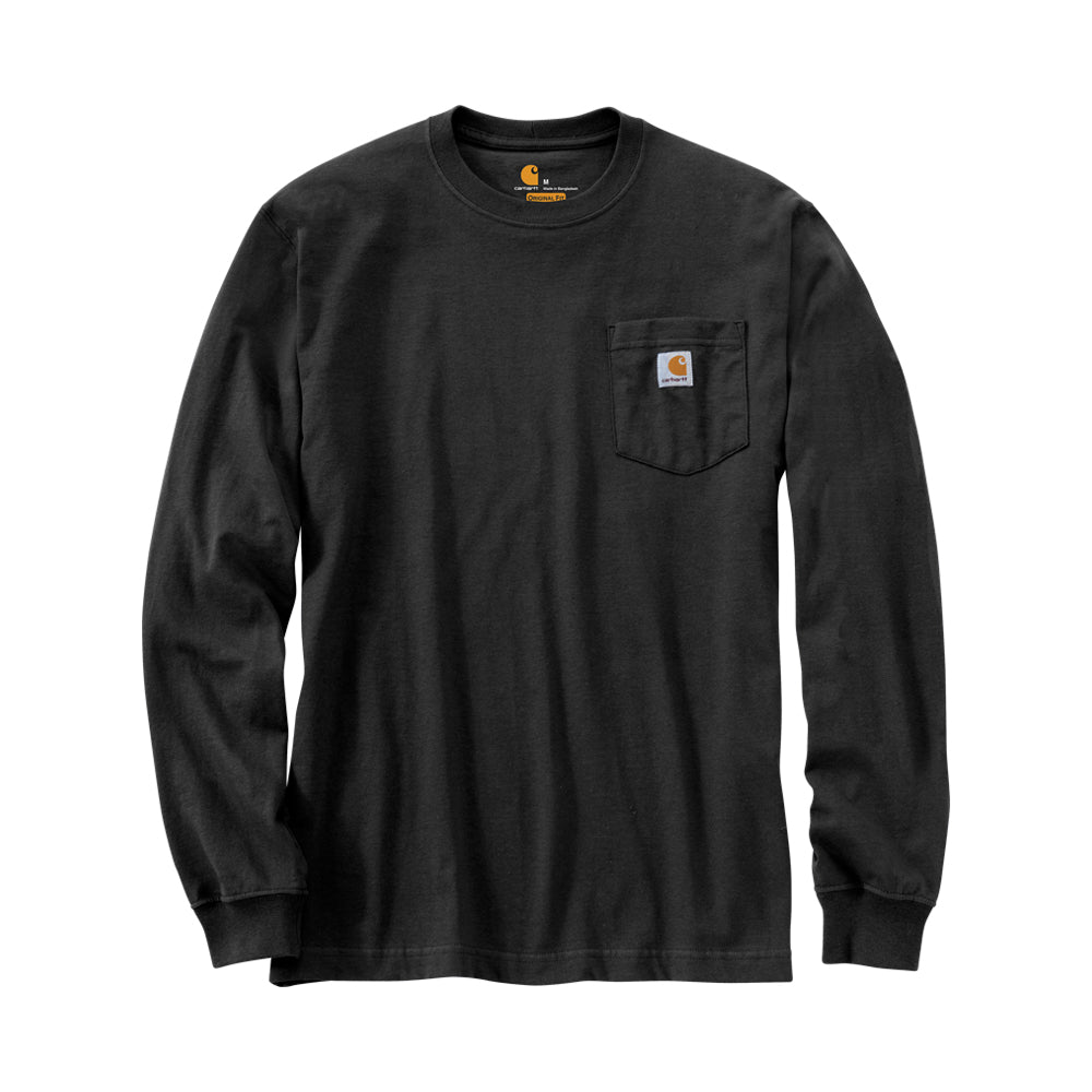 Carhartt Men's Long Sleeve Pocket T-Shirt_Black